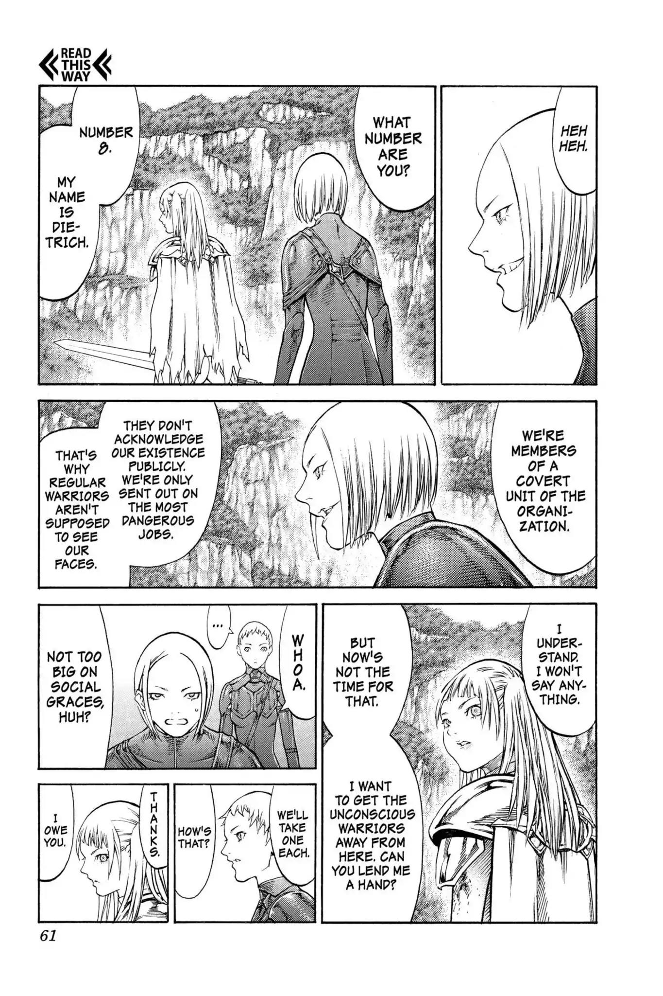 Claymore Chapter 85 page 23 - Chapter 85: Vol.16 Scene 85: The Lamentation of the Earth, Part 3