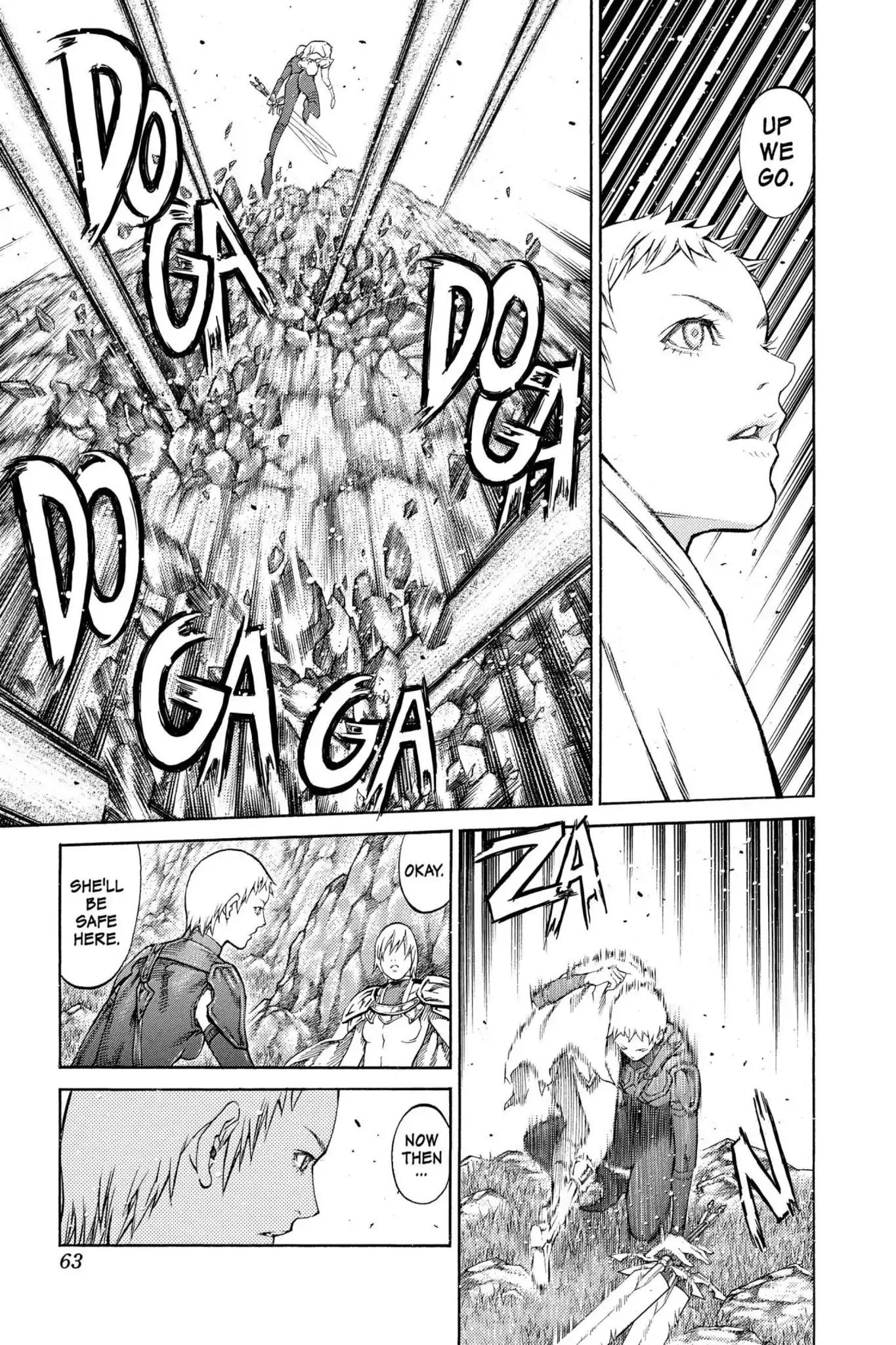 Claymore Chapter 85 page 25 - Chapter 85: Vol.16 Scene 85: The Lamentation of the Earth, Part 3