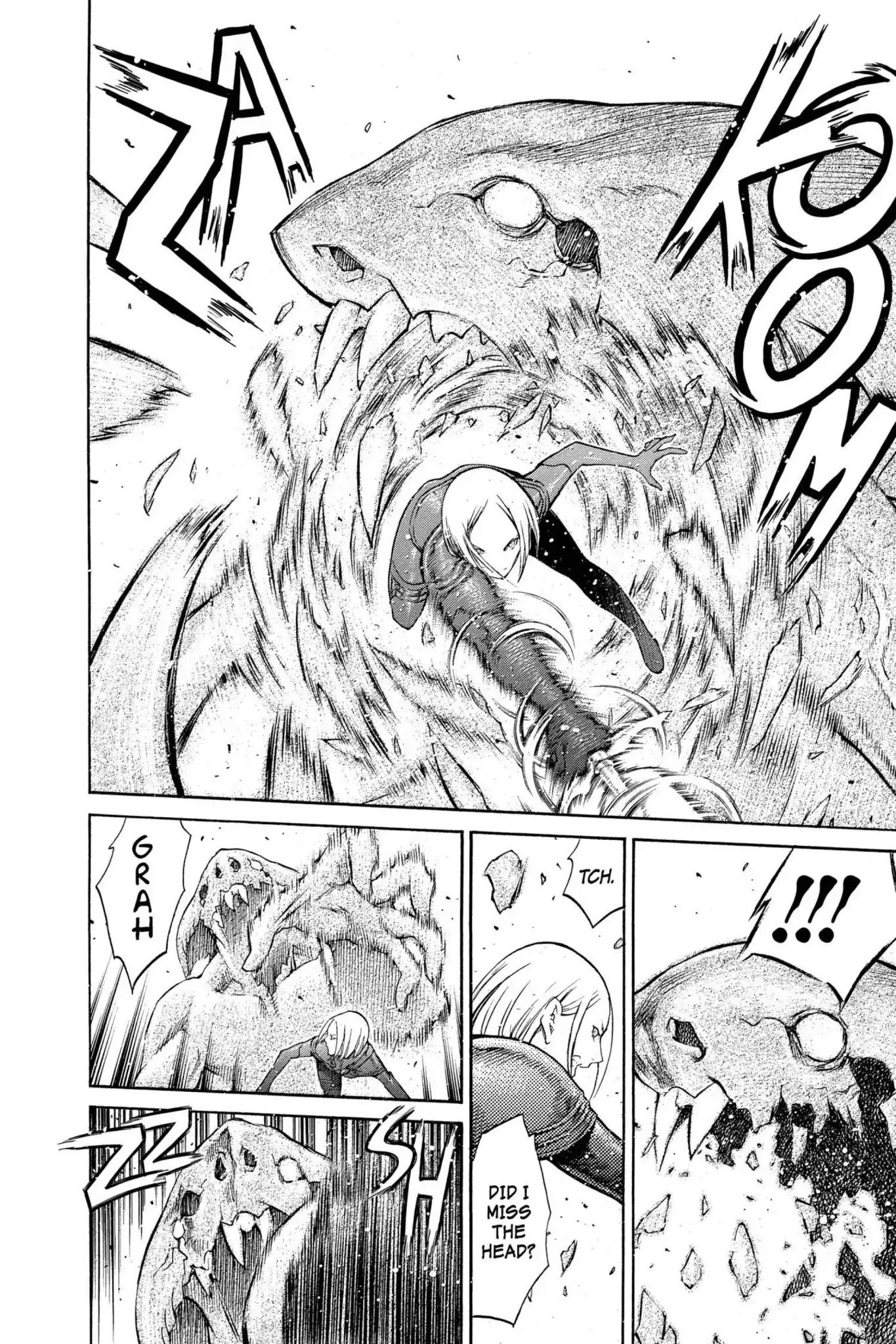 Claymore Chapter 85 page 28 - Chapter 85: Vol.16 Scene 85: The Lamentation of the Earth, Part 3