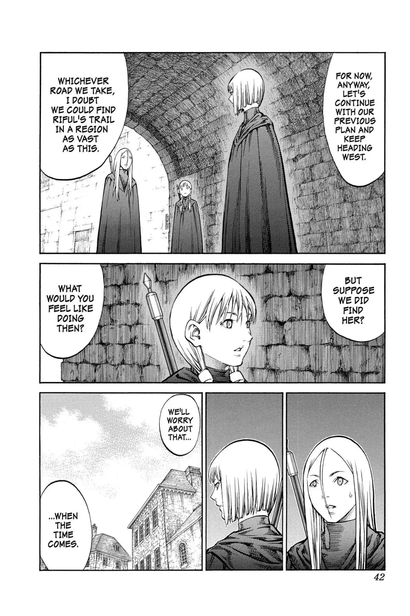 Claymore Chapter 85 page 4 - Chapter 85: Vol.16 Scene 85: The Lamentation of the Earth, Part 3