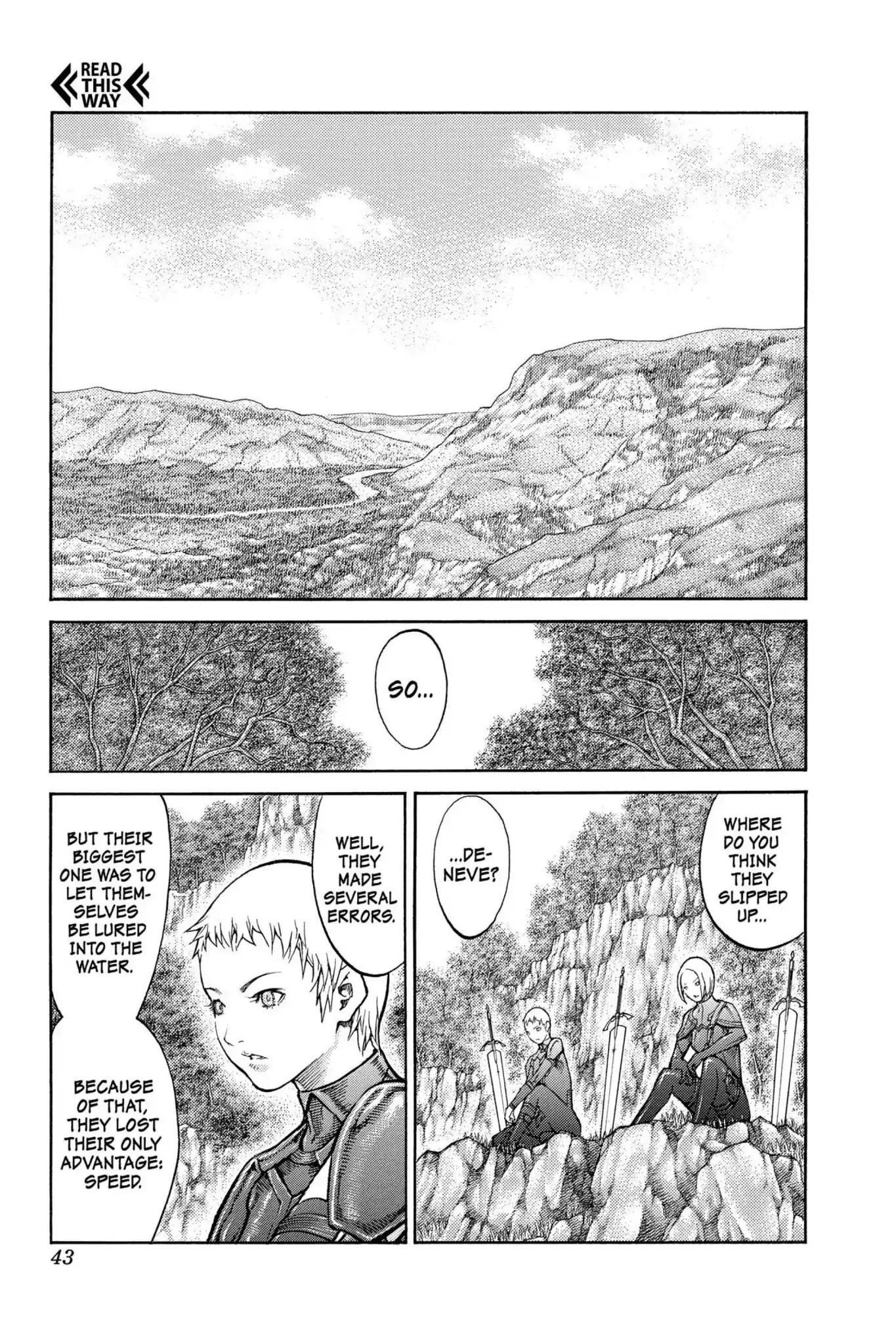 Claymore Chapter 85 page 5 - Chapter 85: Vol.16 Scene 85: The Lamentation of the Earth, Part 3