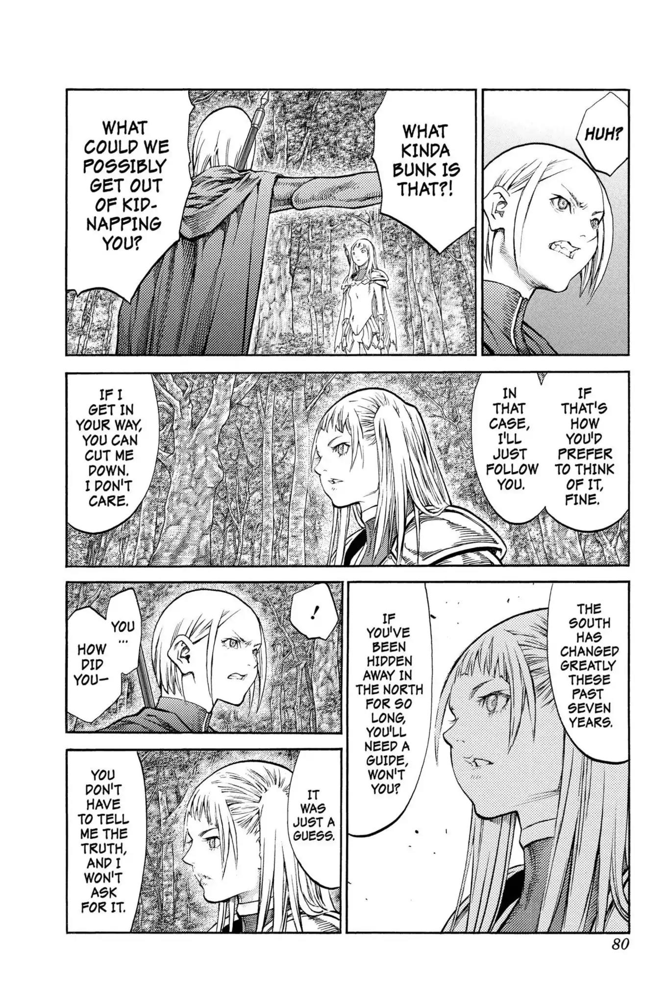 Claymore Chapter 86 page 10 - Chapter 86: Vol.16 Scene 86: The Lamentation of the Earth, Part 4