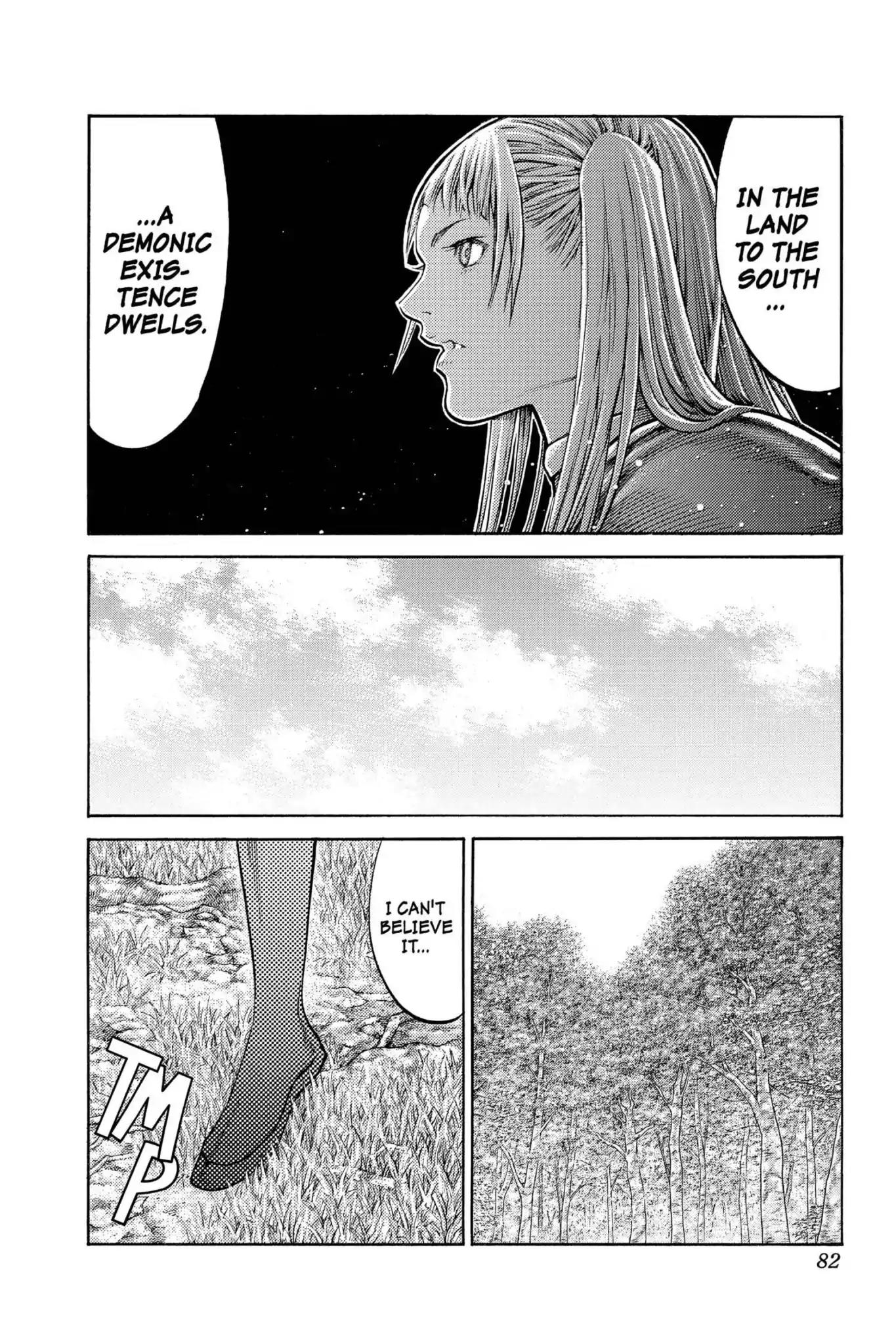 Claymore Chapter 86 page 12 - Chapter 86: Vol.16 Scene 86: The Lamentation of the Earth, Part 4