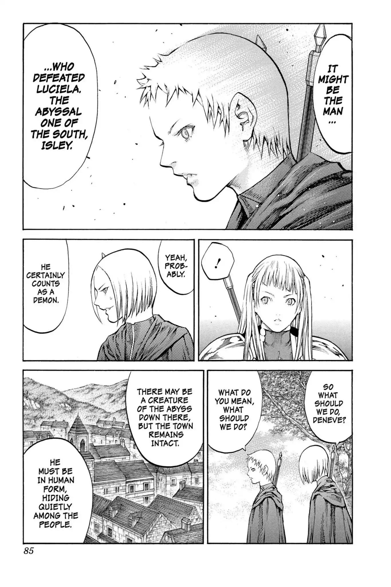 Claymore Chapter 86 page 15 - Chapter 86: Vol.16 Scene 86: The Lamentation of the Earth, Part 4