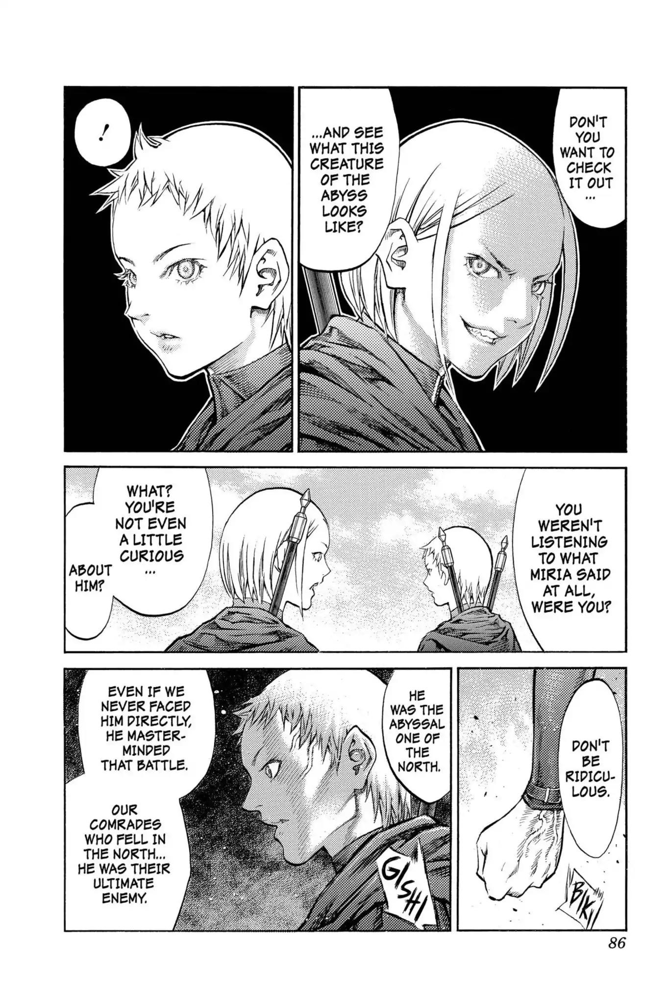 Claymore Chapter 86 page 16 - Chapter 86: Vol.16 Scene 86: The Lamentation of the Earth, Part 4