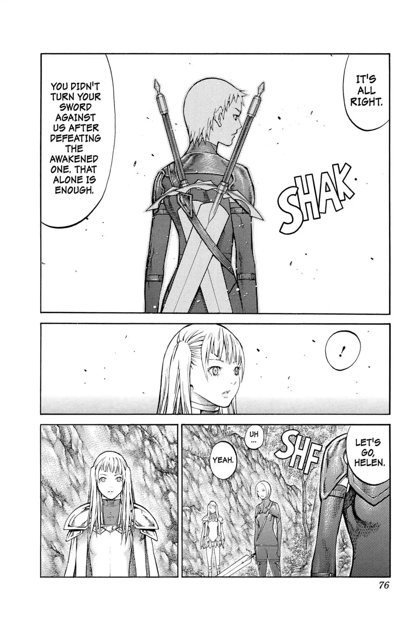 Claymore Chapter 86 page 6 - Chapter 86: Vol.16 Scene 86: The Lamentation of the Earth, Part 4