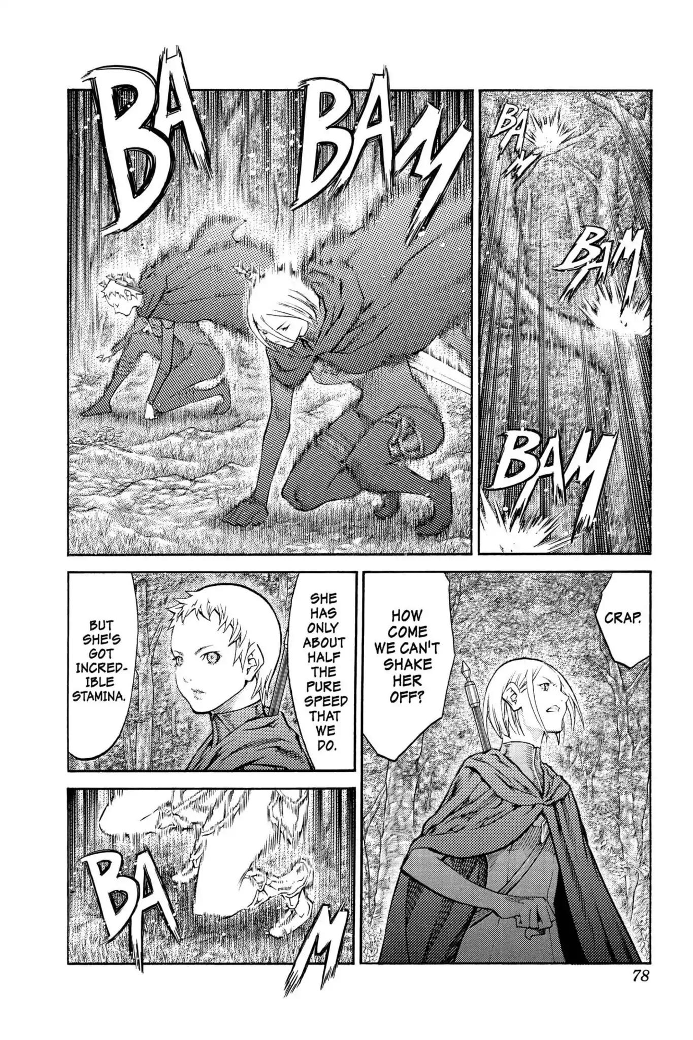 Claymore Chapter 86 page 8 - Chapter 86: Vol.16 Scene 86: The Lamentation of the Earth, Part 4
