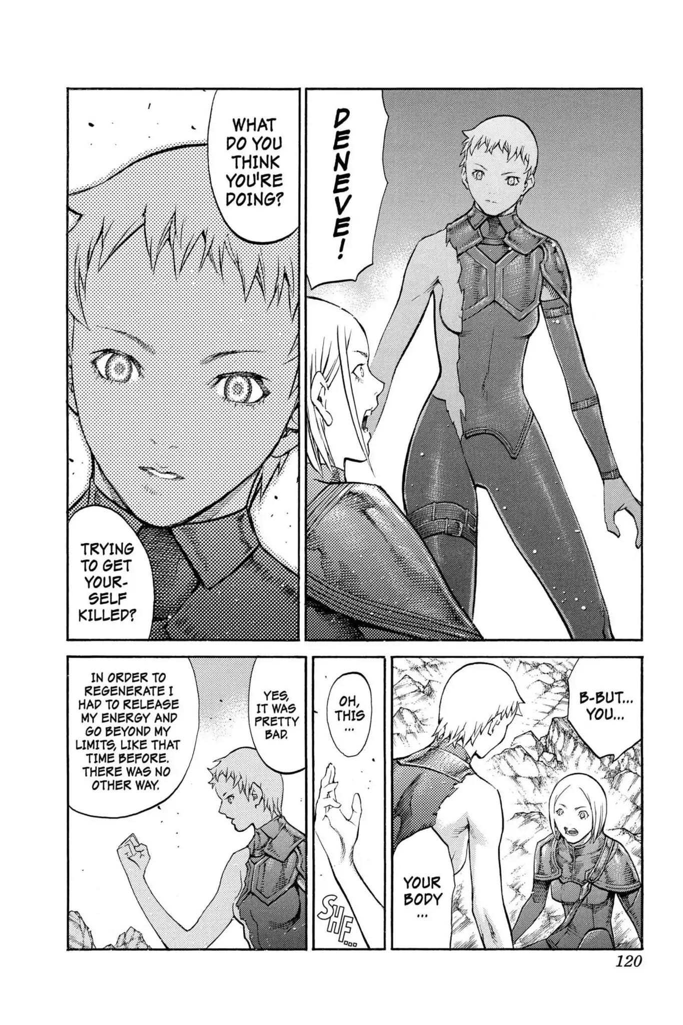 Claymore Chapter 87 page 17 - Chapter 87: Vol.16 Scene 87: The Lamentation of the Earth, Part 5