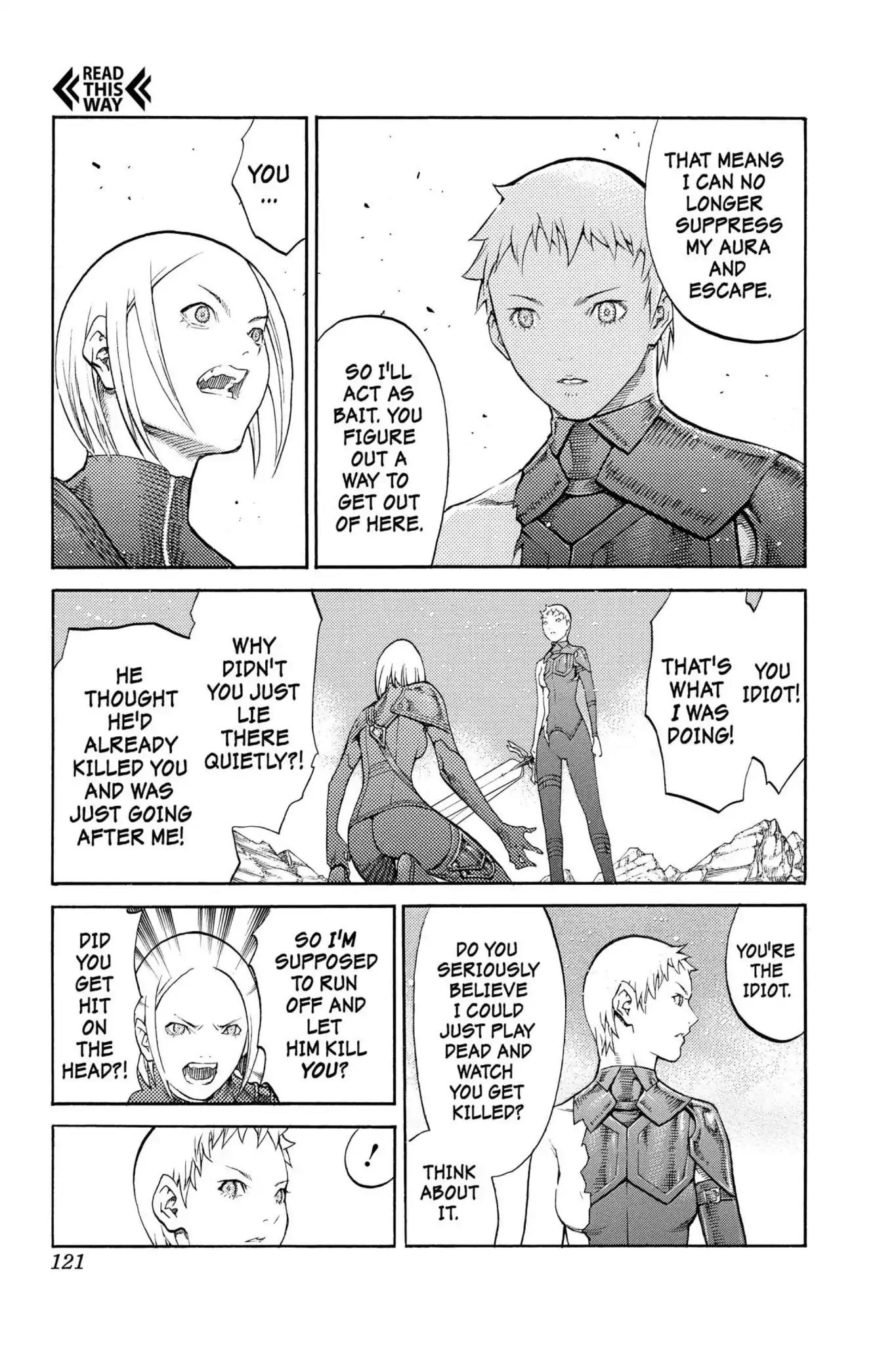 Claymore Chapter 87 page 18 - Chapter 87: Vol.16 Scene 87: The Lamentation of the Earth, Part 5