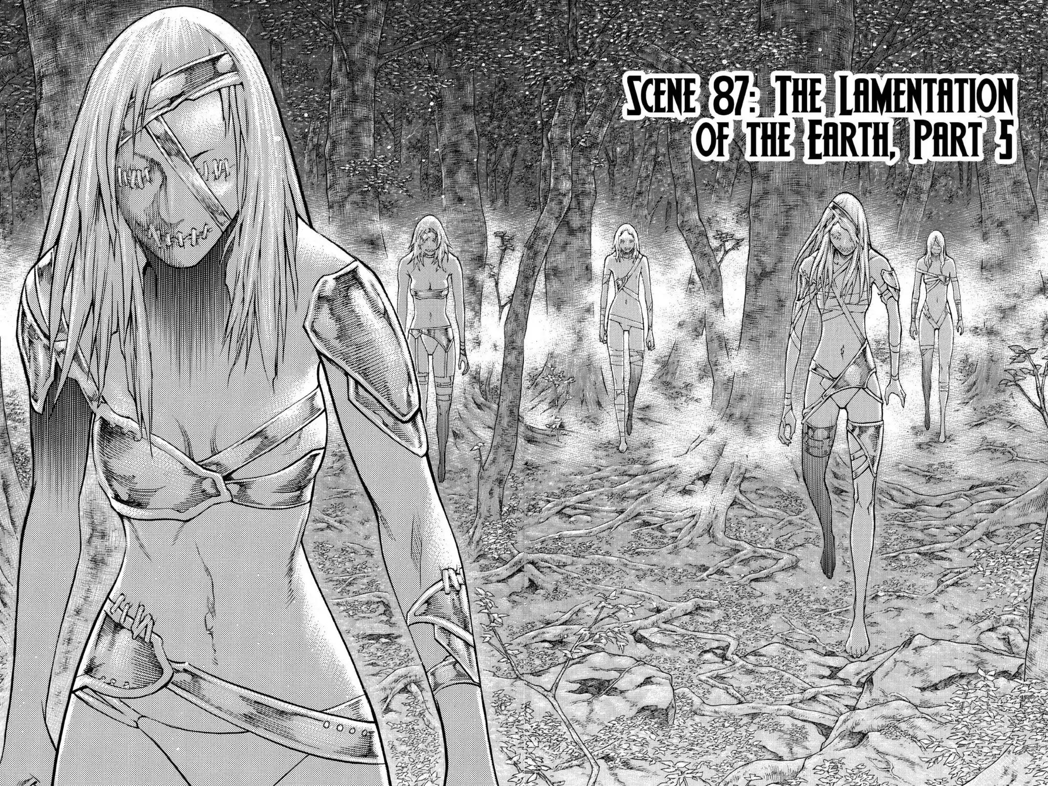 Claymore Chapter 87 page 2 - Chapter 87: Vol.16 Scene 87: The Lamentation of the Earth, Part 5