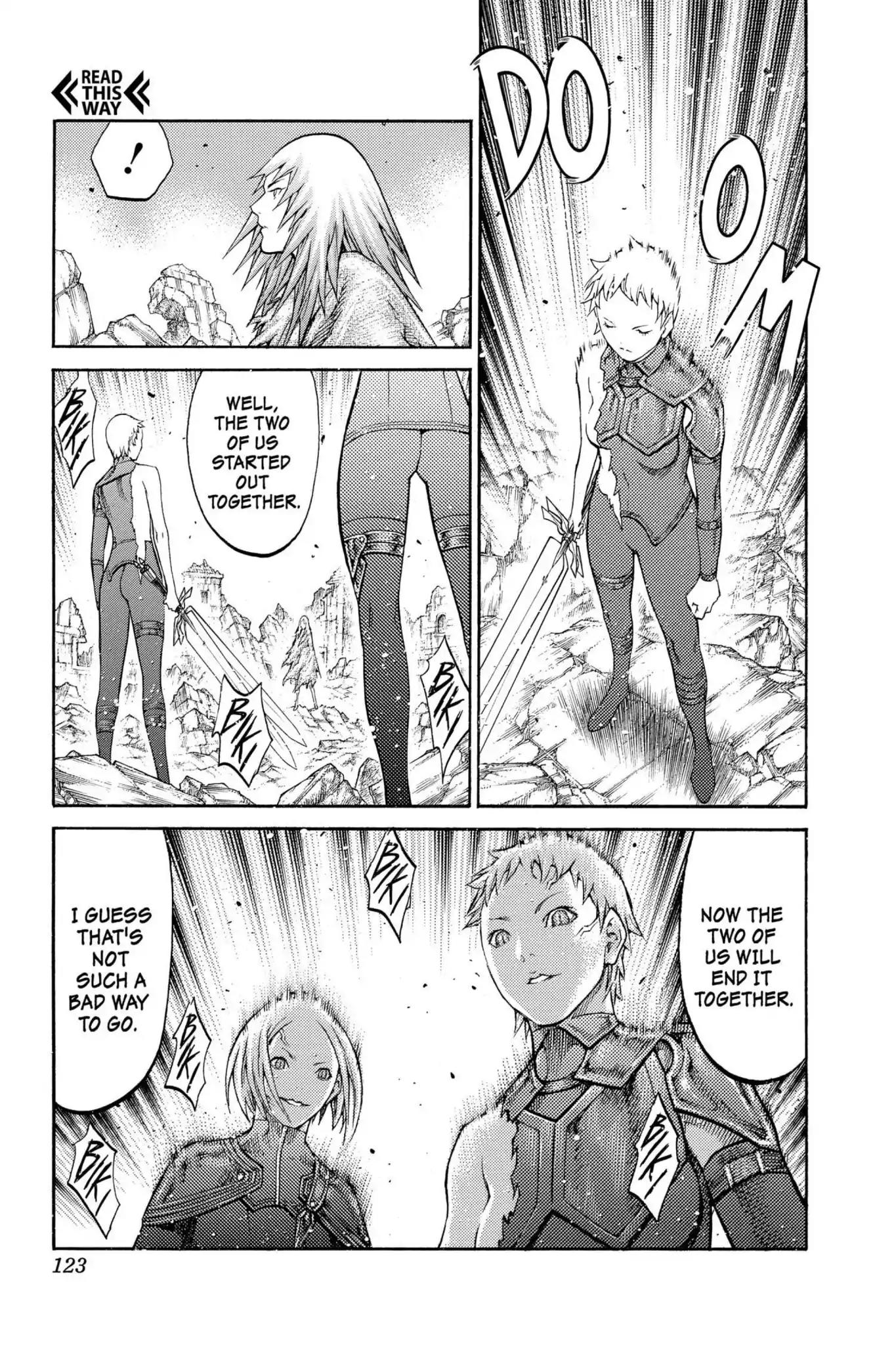 Claymore Chapter 87 page 20 - Chapter 87: Vol.16 Scene 87: The Lamentation of the Earth, Part 5