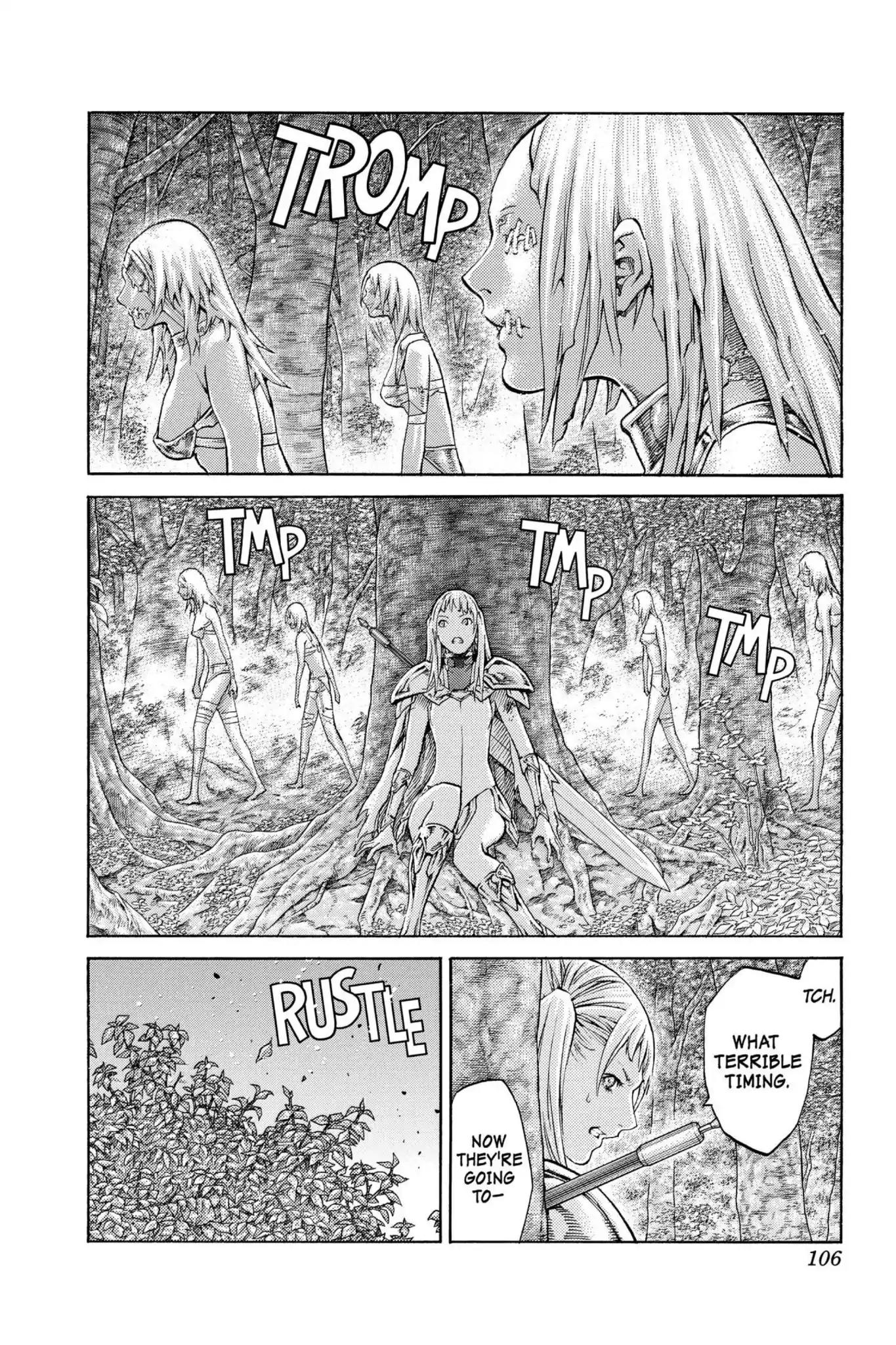 Claymore Chapter 87 page 3 - Chapter 87: Vol.16 Scene 87: The Lamentation of the Earth, Part 5
