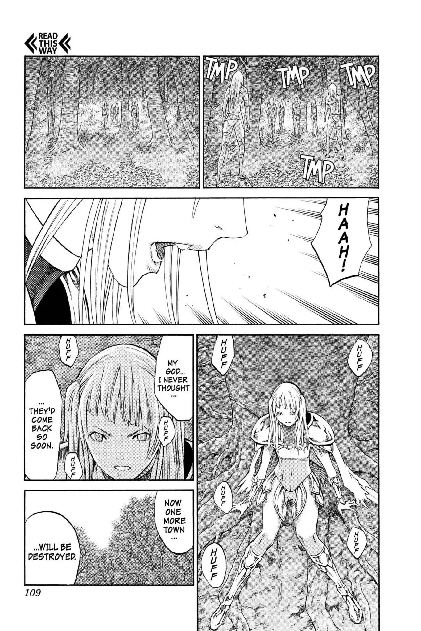 Claymore Chapter 87 page 6 - Chapter 87: Vol.16 Scene 87: The Lamentation of the Earth, Part 5