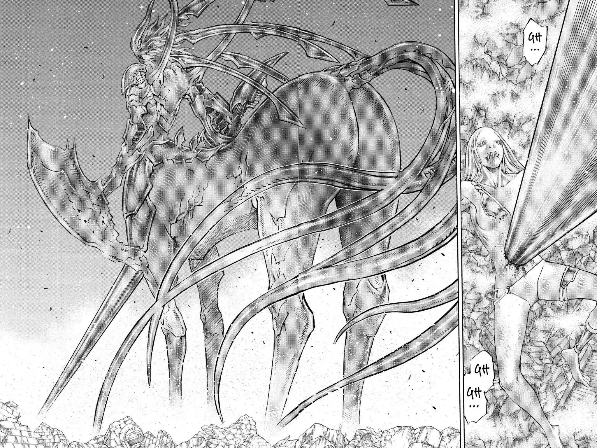 Claymore Chapter 88 page 11 - Chapter 88: Vol.16 Scene 88: The Lamentation of the Earth, Part 6