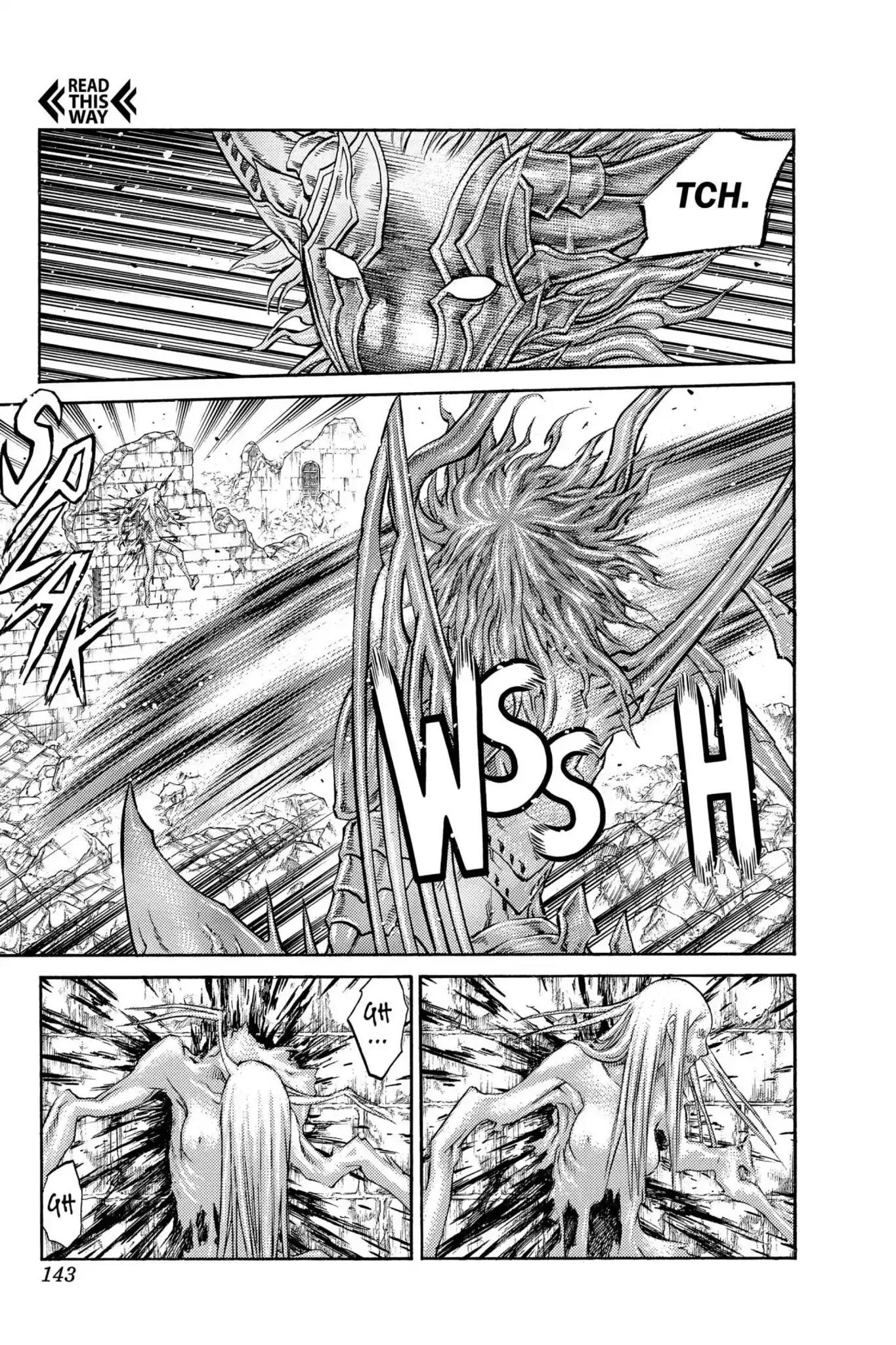 Claymore Chapter 88 page 15 - Chapter 88: Vol.16 Scene 88: The Lamentation of the Earth, Part 6
