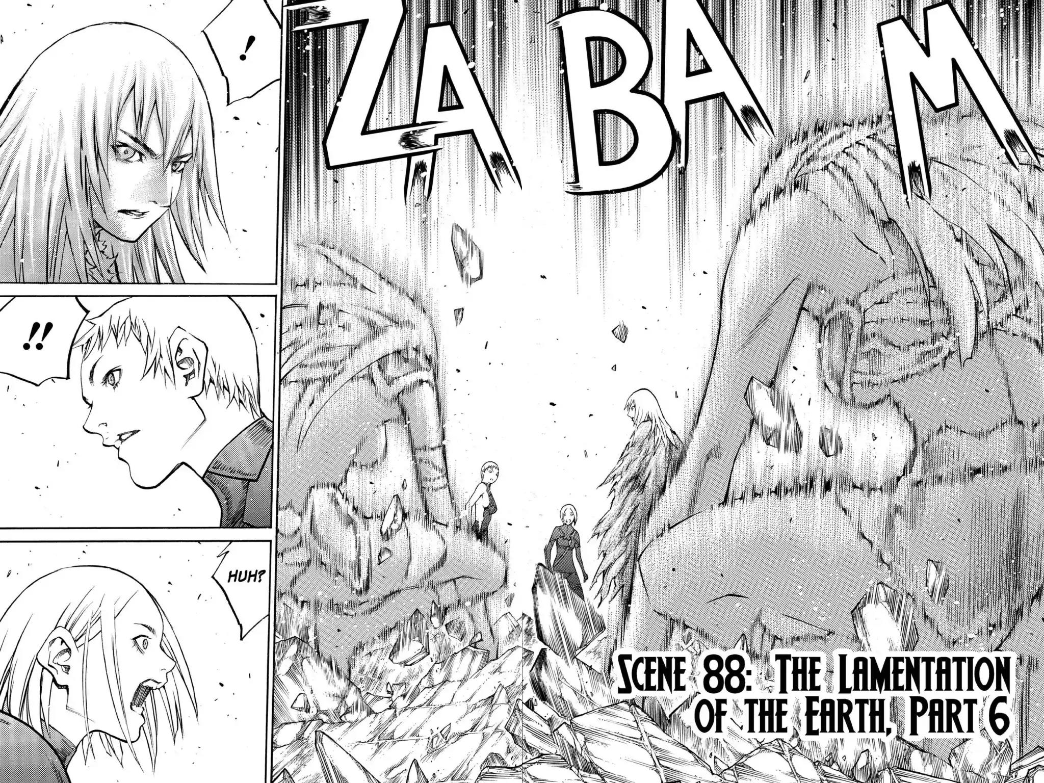 Claymore Chapter 88 page 2 - Chapter 88: Vol.16 Scene 88: The Lamentation of the Earth, Part 6
