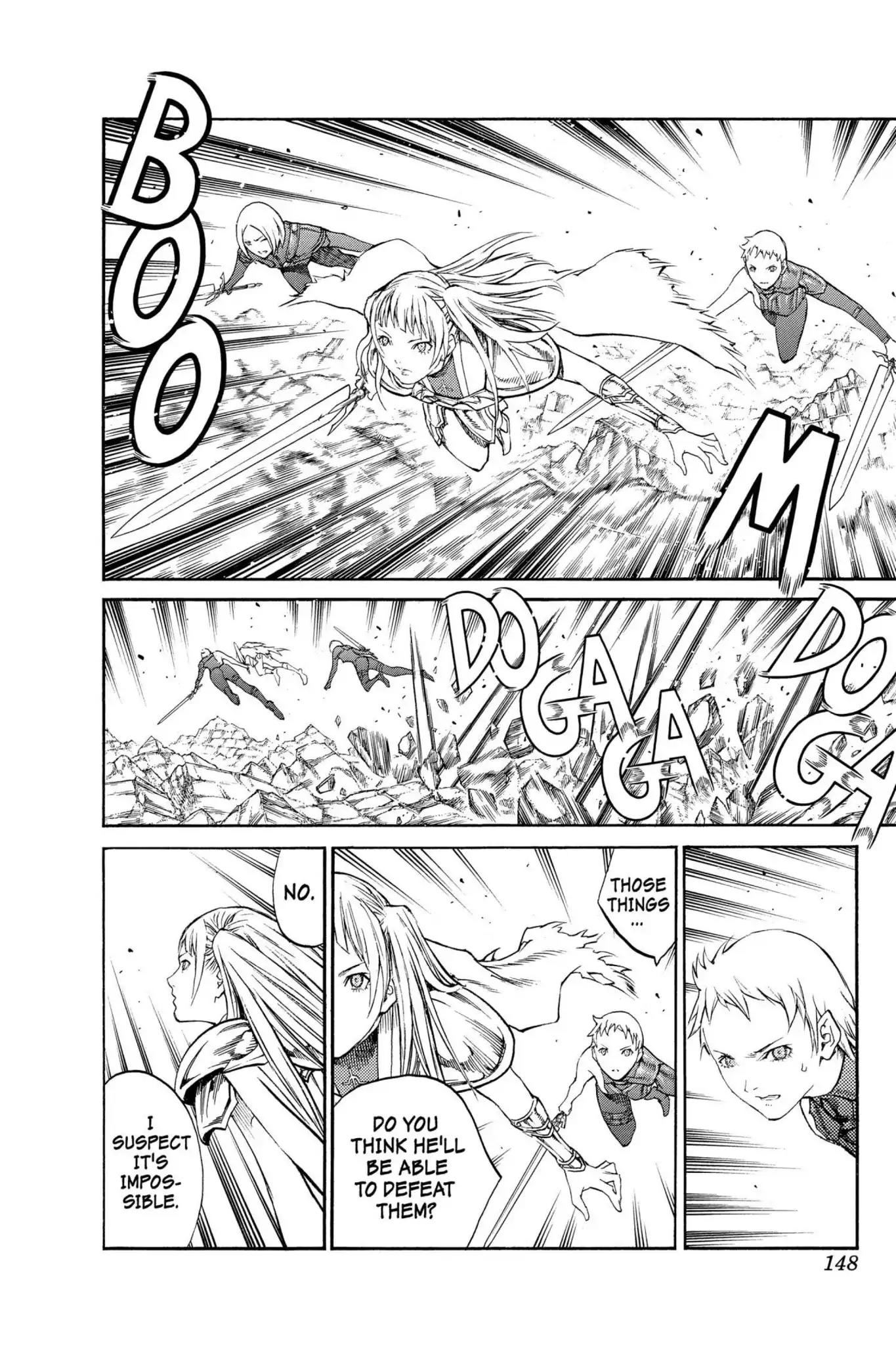 Claymore Chapter 88 page 20 - Chapter 88: Vol.16 Scene 88: The Lamentation of the Earth, Part 6