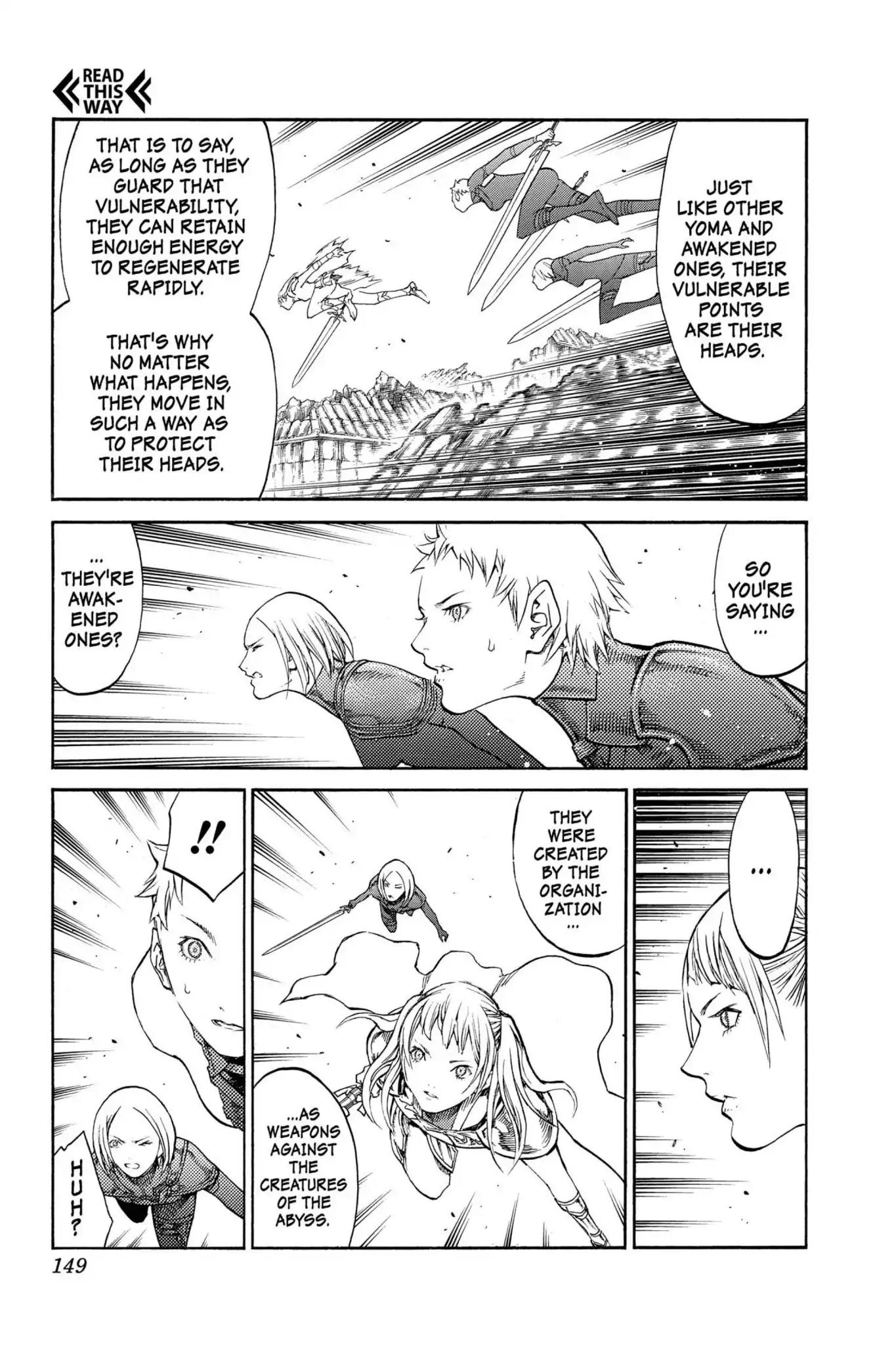 Claymore Chapter 88 page 21 - Chapter 88: Vol.16 Scene 88: The Lamentation of the Earth, Part 6