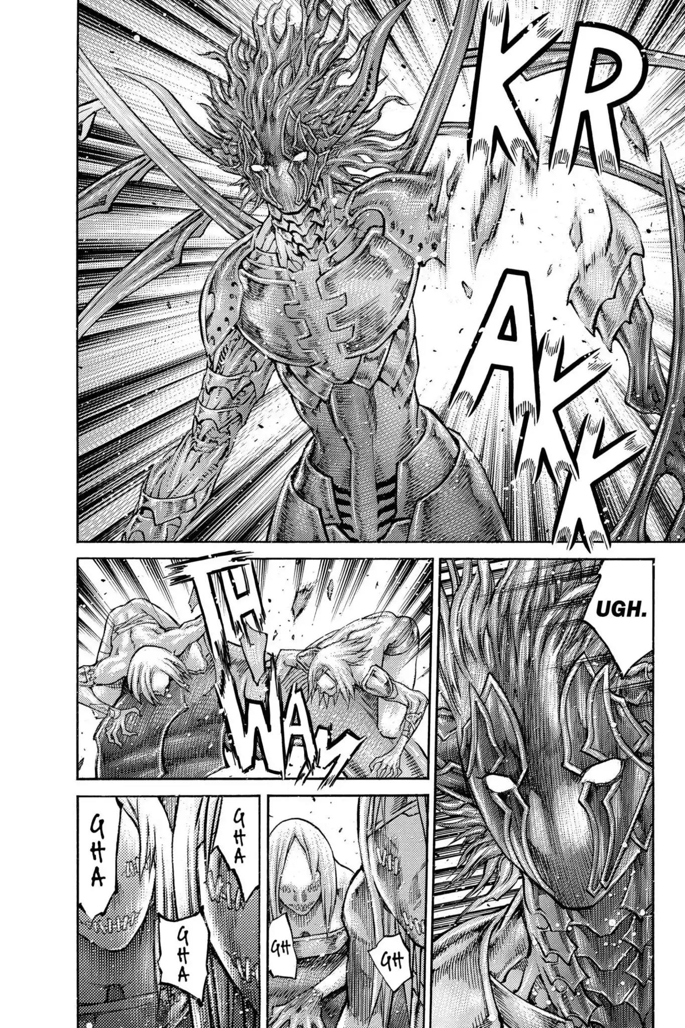 Claymore Chapter 88 page 22 - Chapter 88: Vol.16 Scene 88: The Lamentation of the Earth, Part 6