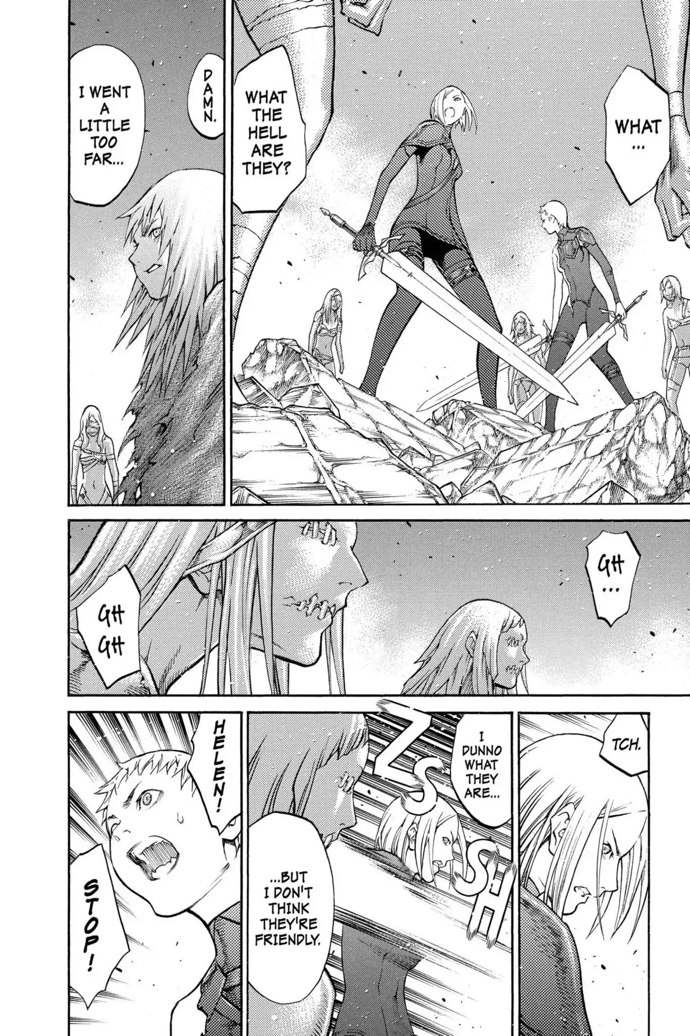 Claymore Chapter 88 page 3 - Chapter 88: Vol.16 Scene 88: The Lamentation of the Earth, Part 6