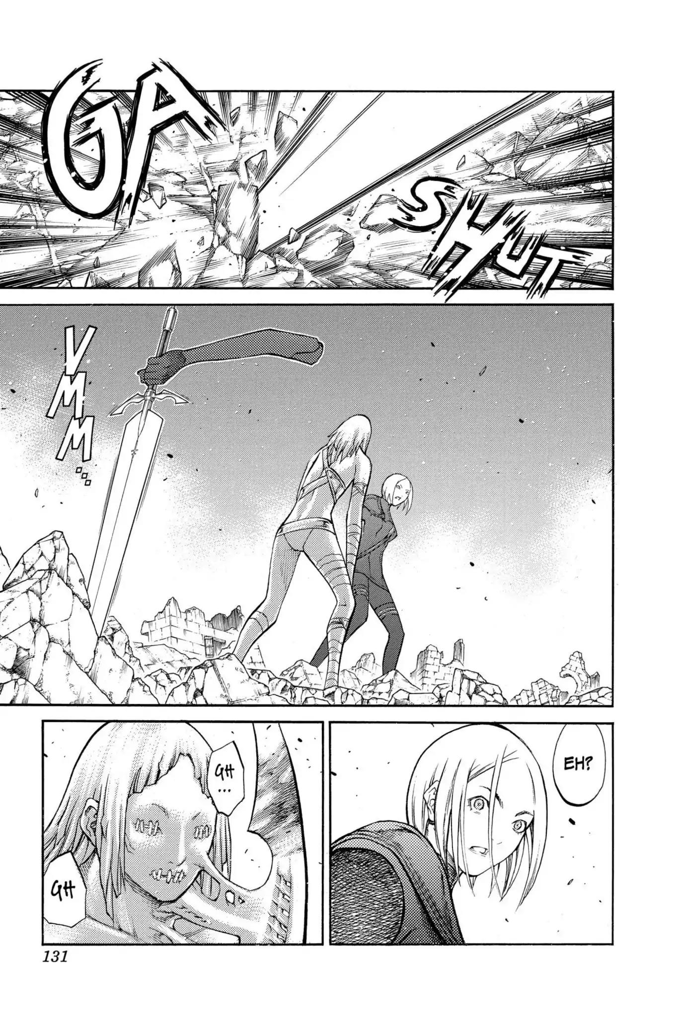 Claymore Chapter 88 page 4 - Chapter 88: Vol.16 Scene 88: The Lamentation of the Earth, Part 6