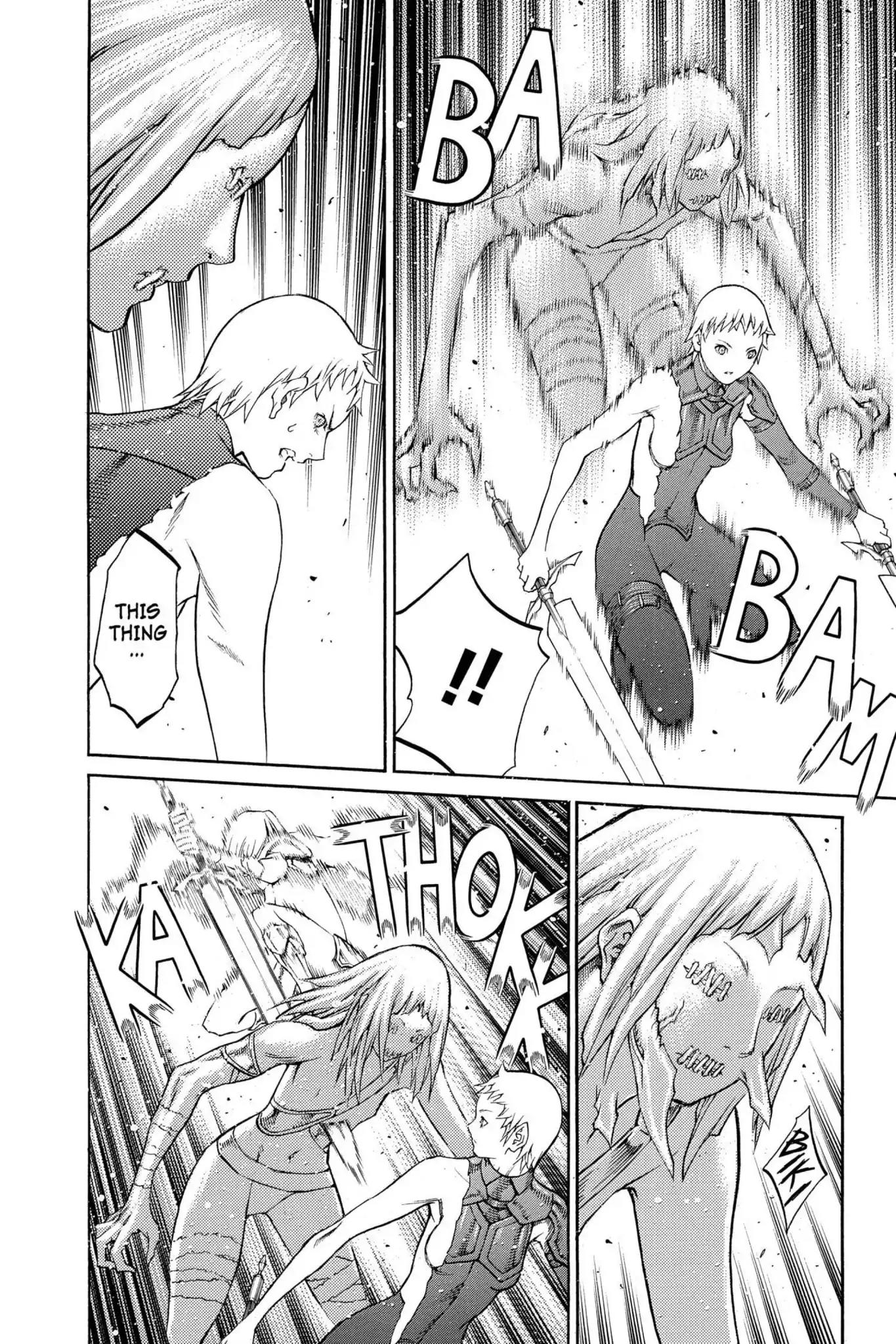 Claymore Chapter 88 page 7 - Chapter 88: Vol.16 Scene 88: The Lamentation of the Earth, Part 6