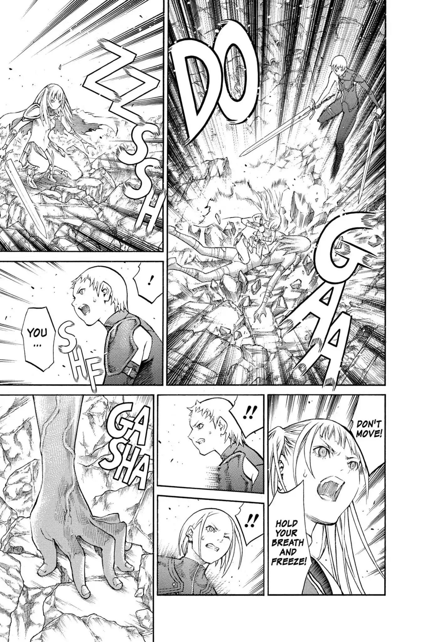 Claymore Chapter 88 page 8 - Chapter 88: Vol.16 Scene 88: The Lamentation of the Earth, Part 6