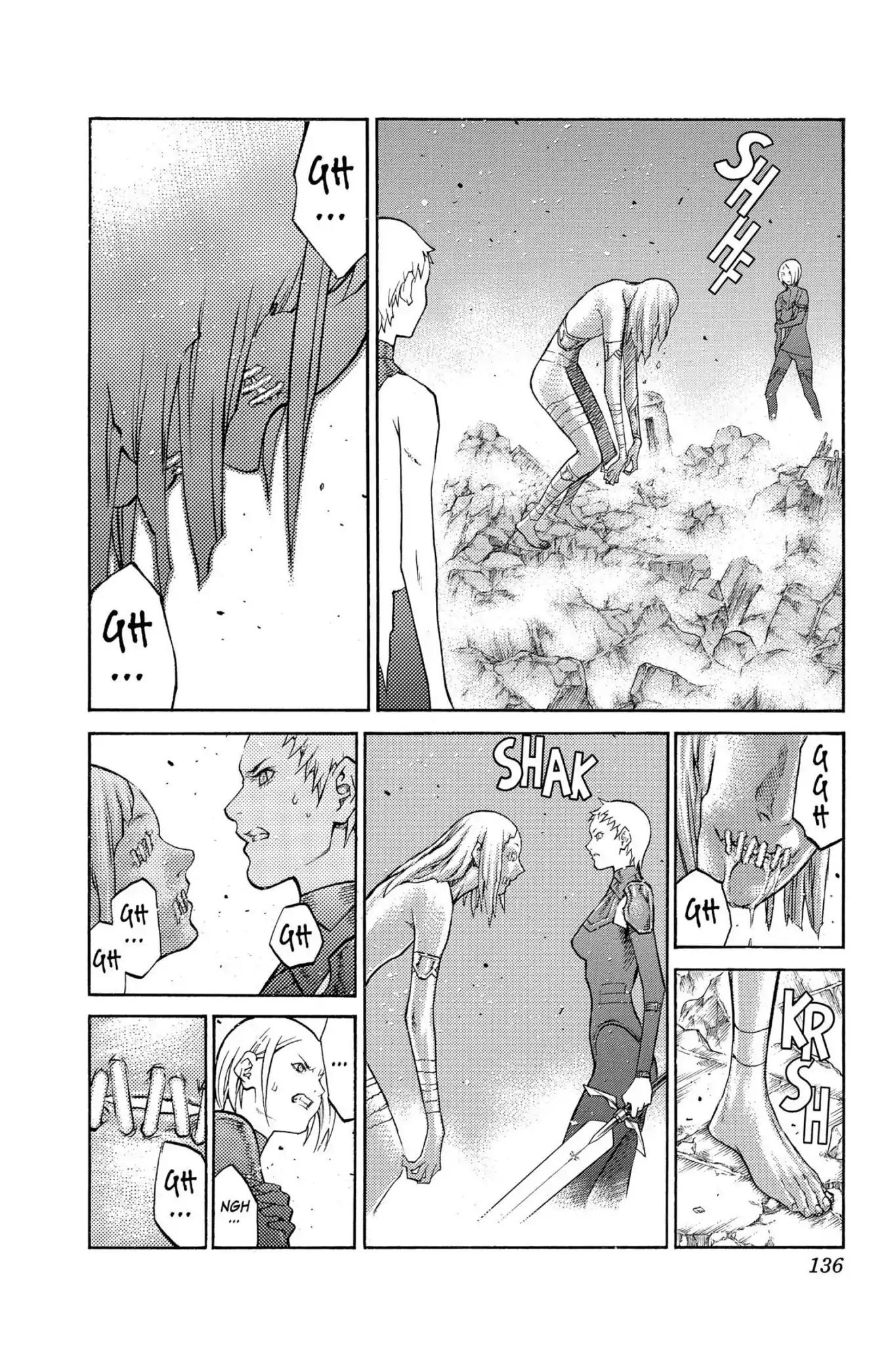 Claymore Chapter 88 page 9 - Chapter 88: Vol.16 Scene 88: The Lamentation of the Earth, Part 6