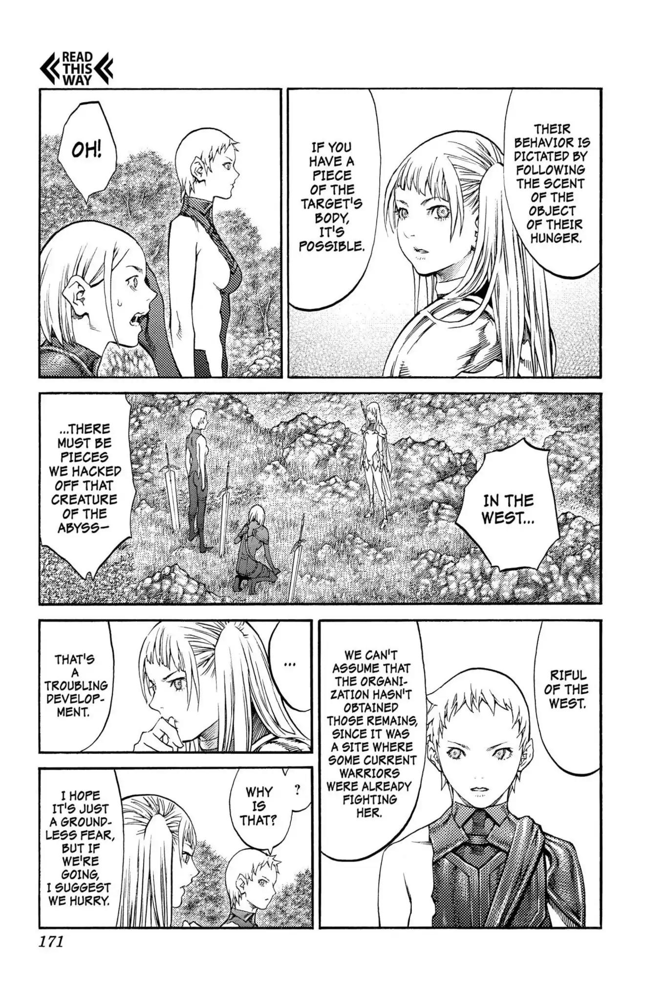 Claymore Chapter 89 page 13 - Chapter 89: Vol.16 Scene 89: The Lamentation of the Earth, Part 7