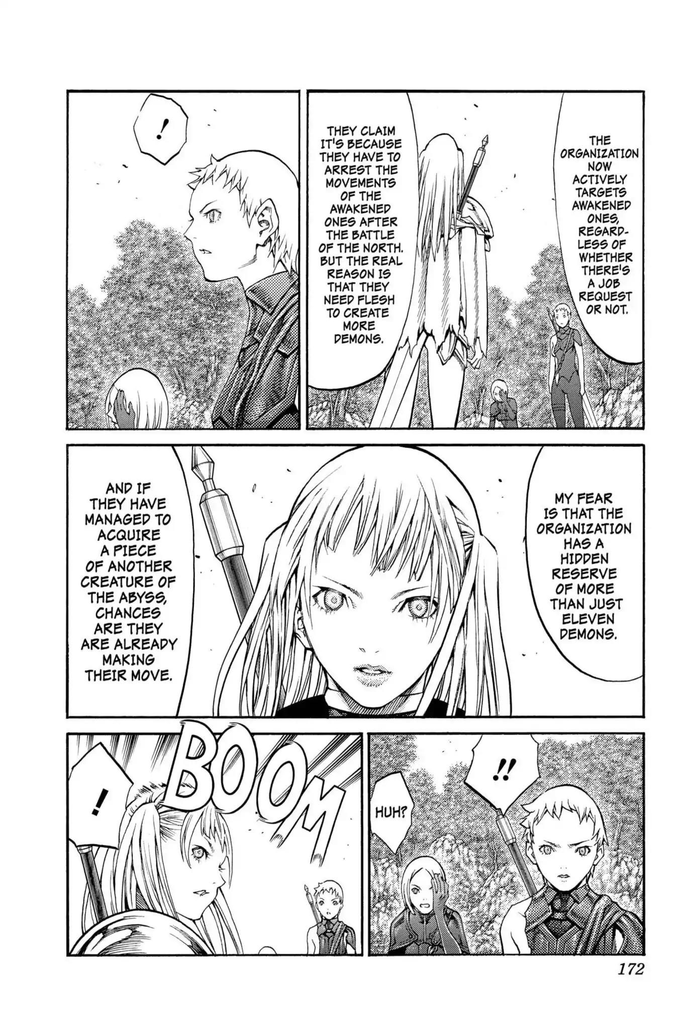 Claymore Chapter 89 page 14 - Chapter 89: Vol.16 Scene 89: The Lamentation of the Earth, Part 7