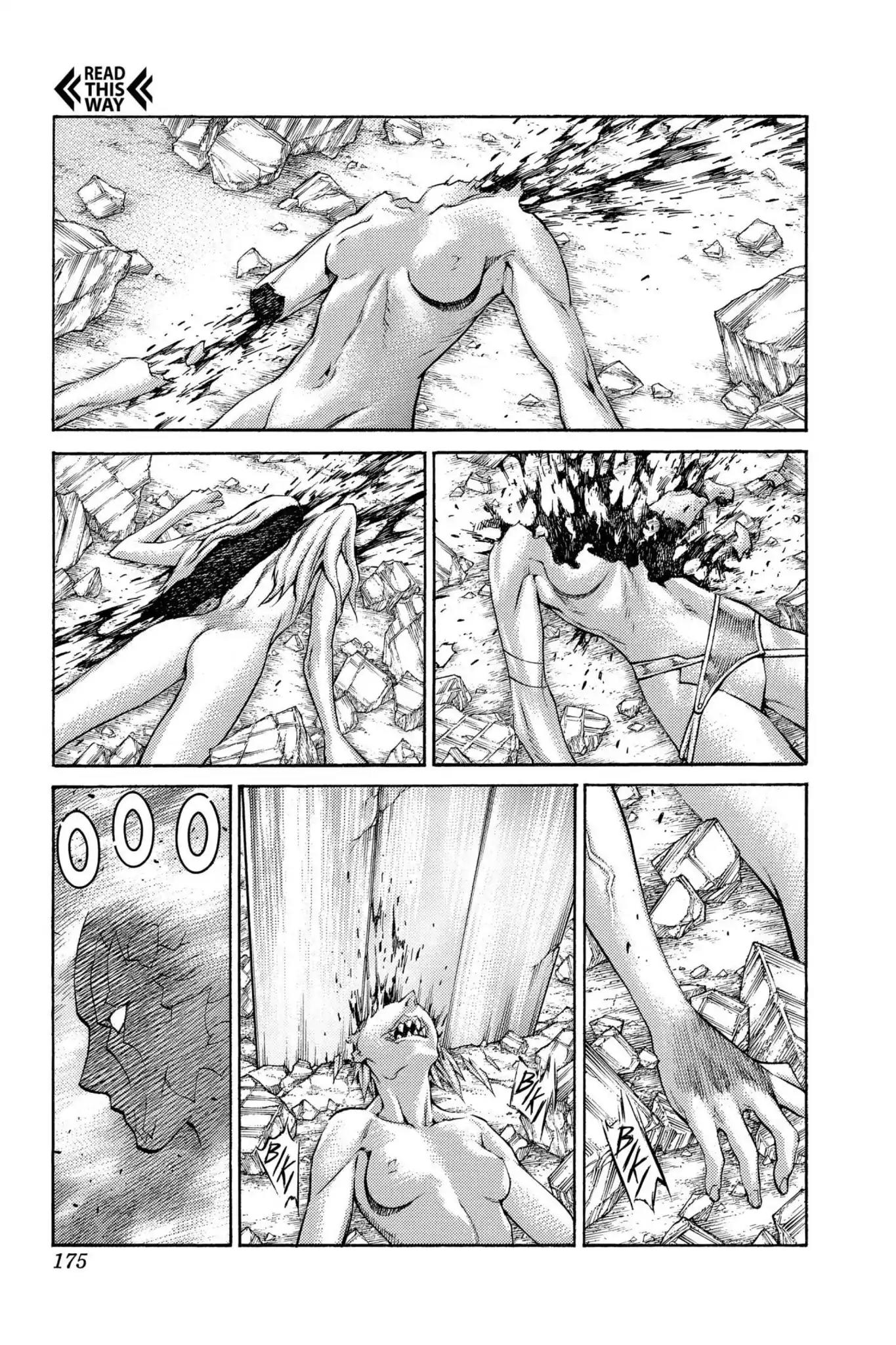 Claymore Chapter 89 page 17 - Chapter 89: Vol.16 Scene 89: The Lamentation of the Earth, Part 7