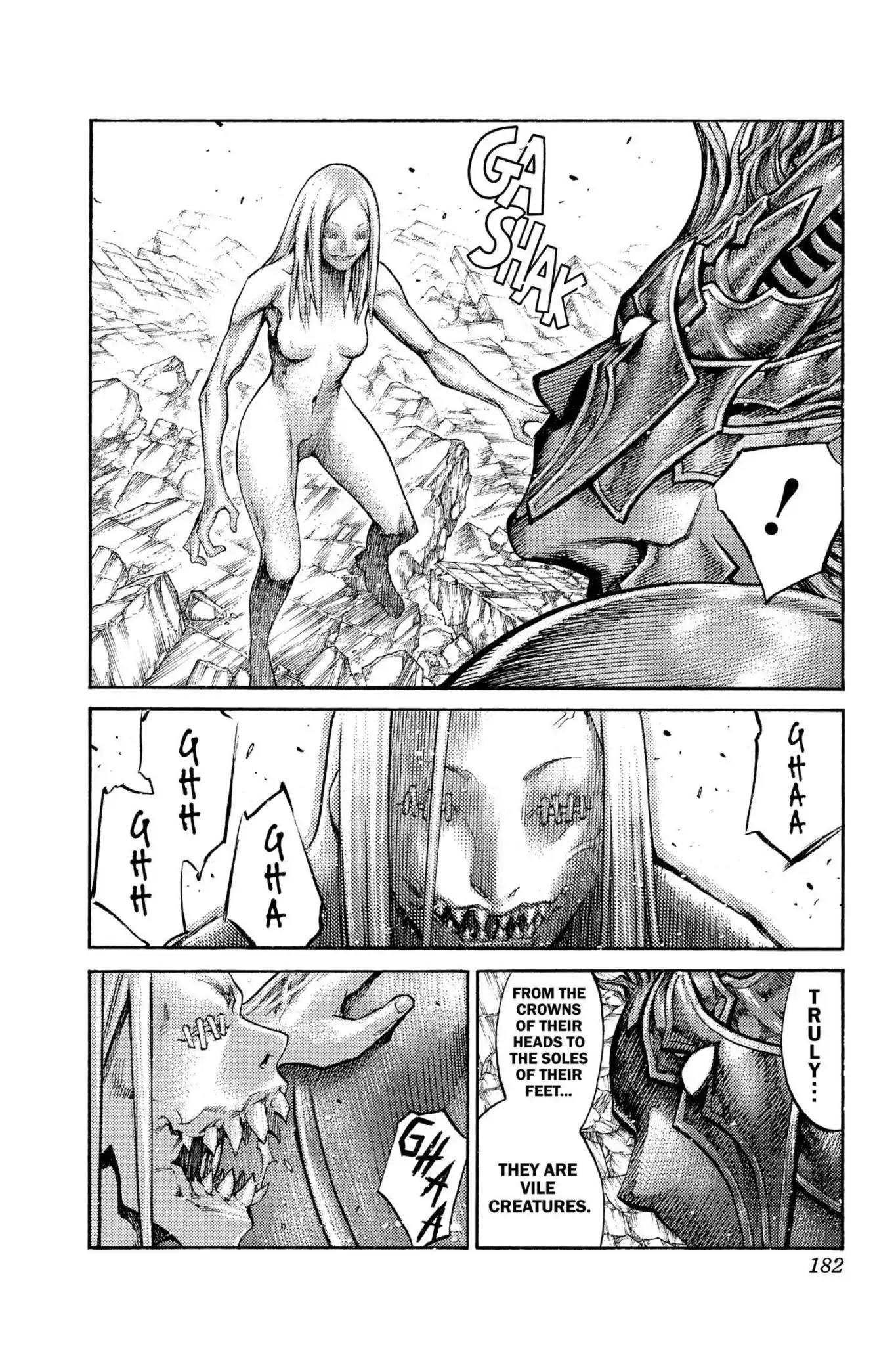 Claymore Chapter 89 page 23 - Chapter 89: Vol.16 Scene 89: The Lamentation of the Earth, Part 7