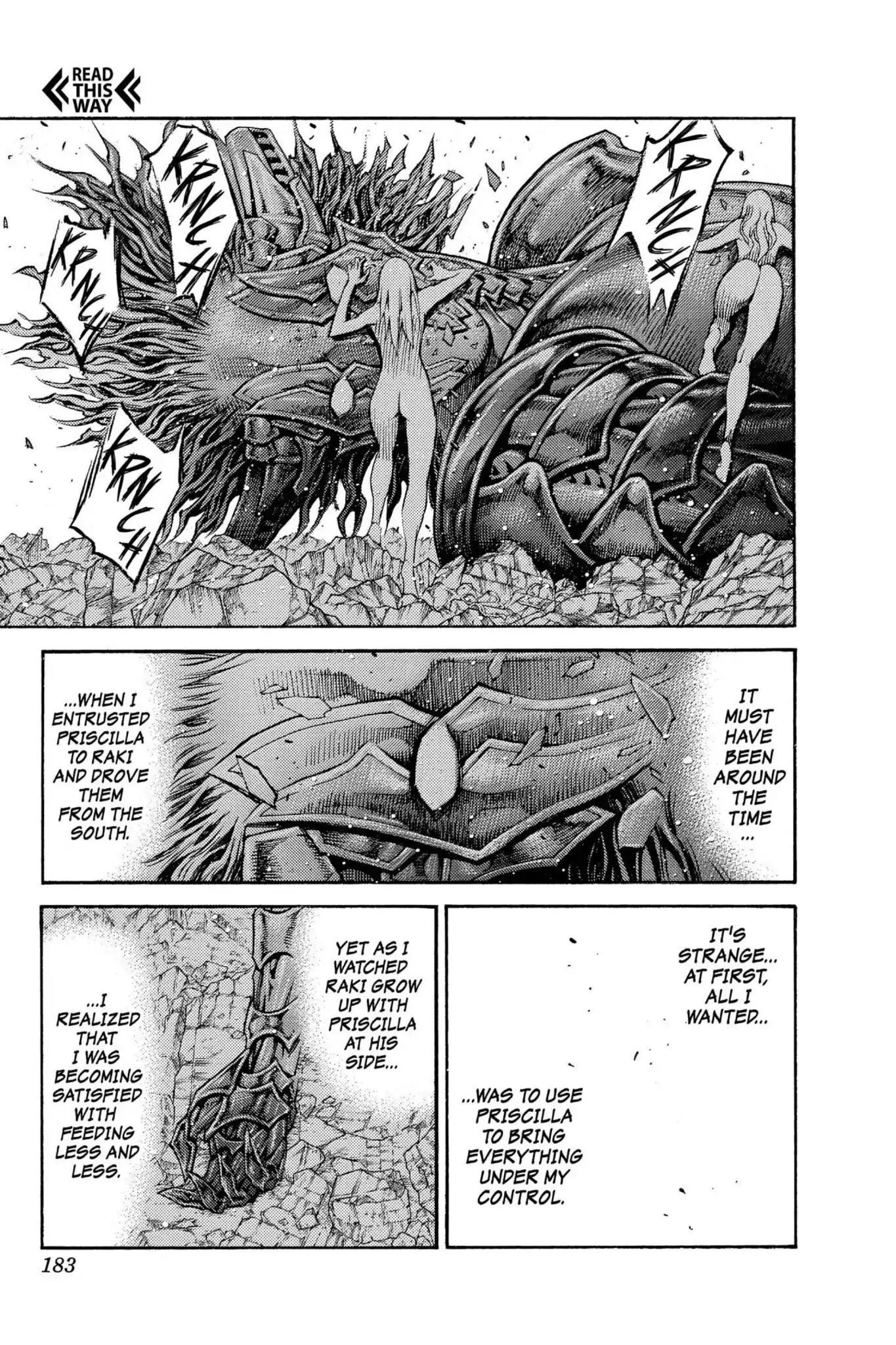 Claymore Chapter 89 page 24 - Chapter 89: Vol.16 Scene 89: The Lamentation of the Earth, Part 7