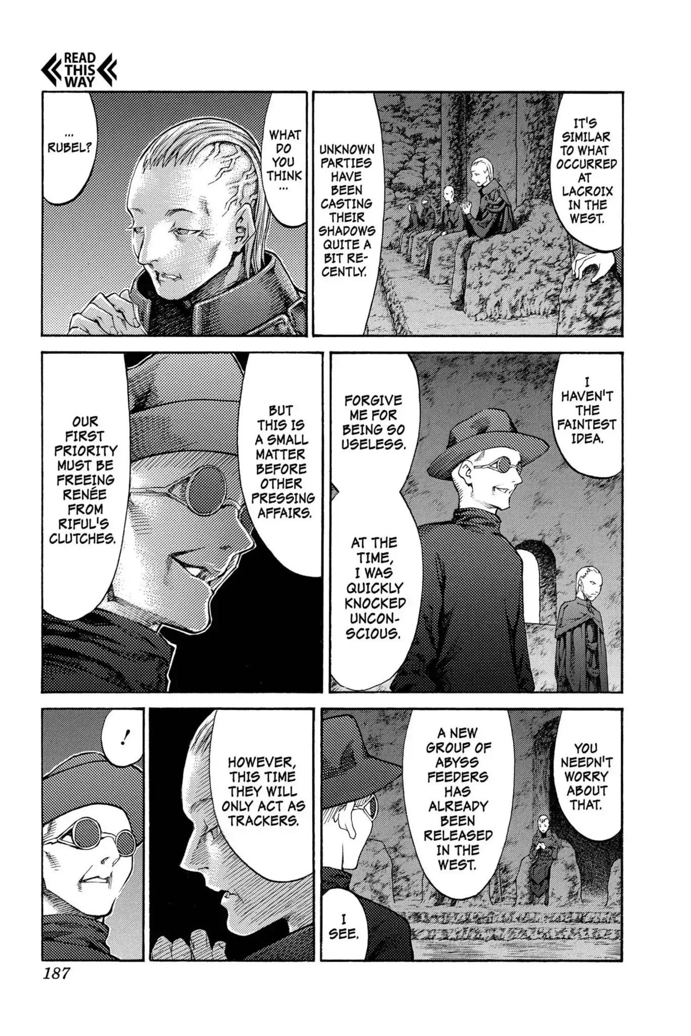 Claymore Chapter 89 page 27 - Chapter 89: Vol.16 Scene 89: The Lamentation of the Earth, Part 7