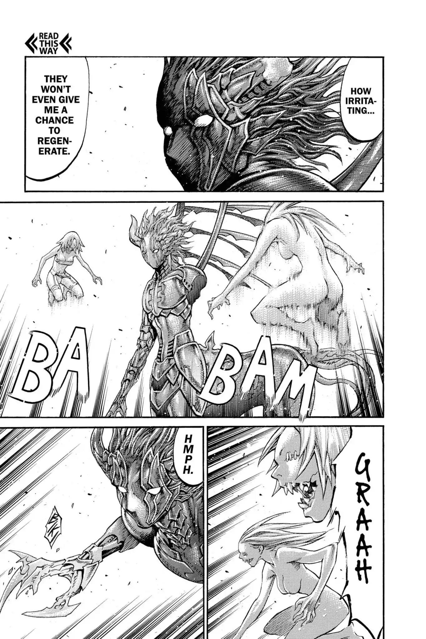 Claymore Chapter 89 page 5 - Chapter 89: Vol.16 Scene 89: The Lamentation of the Earth, Part 7
