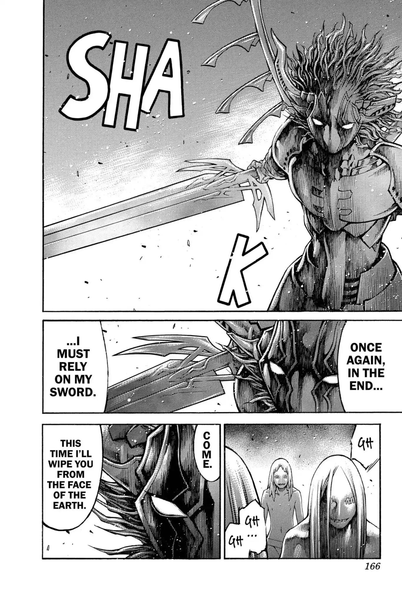 Claymore Chapter 89 page 8 - Chapter 89: Vol.16 Scene 89: The Lamentation of the Earth, Part 7
