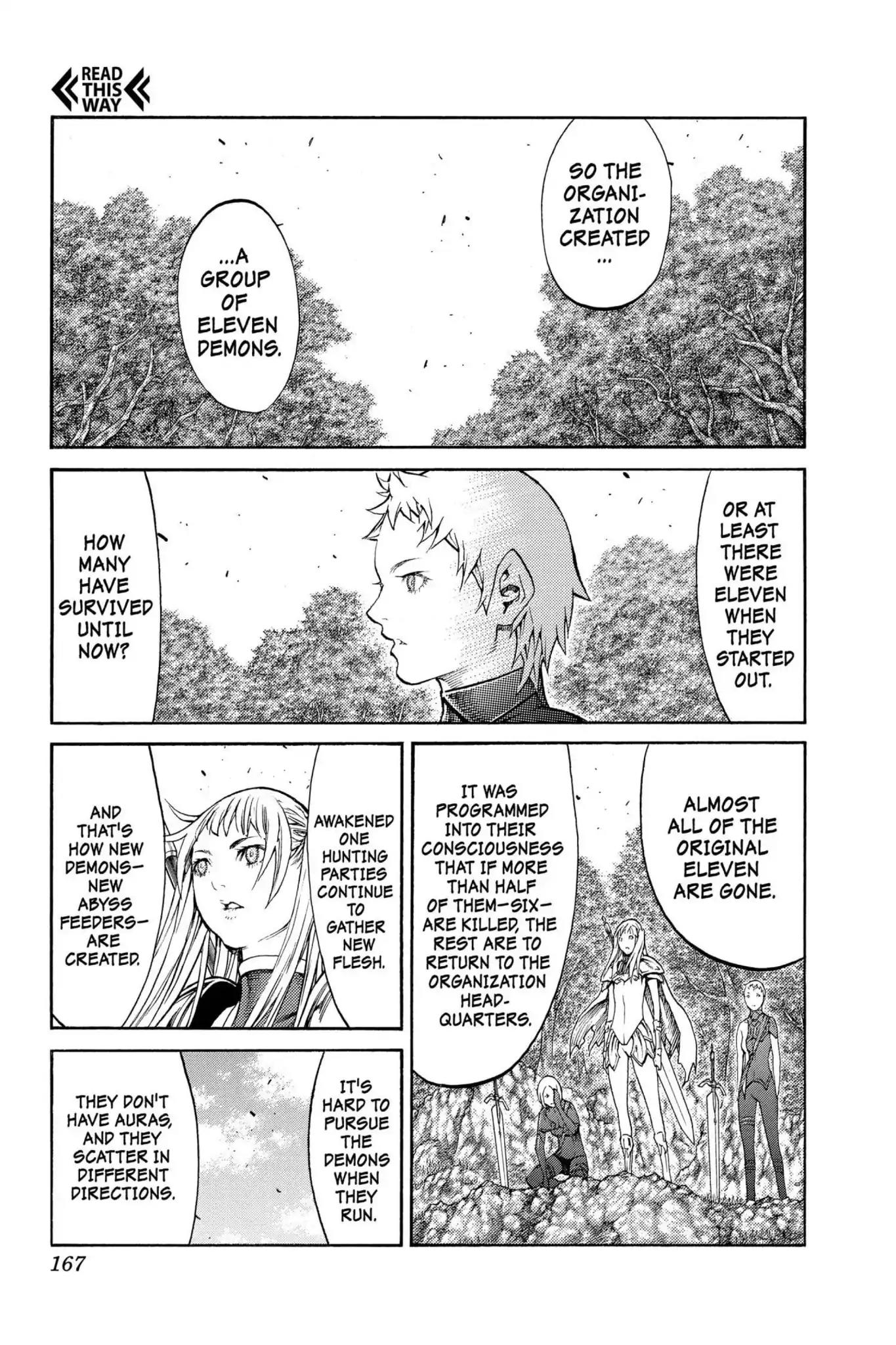 Claymore Chapter 89 page 9 - Chapter 89: Vol.16 Scene 89: The Lamentation of the Earth, Part 7
