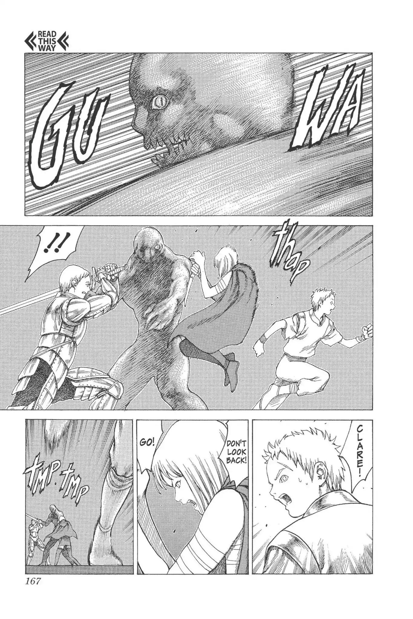 Claymore Chapter 9 page 12 - Chapter 9: Vol.2 Scene 9: Darkness in Paradise, Part 5