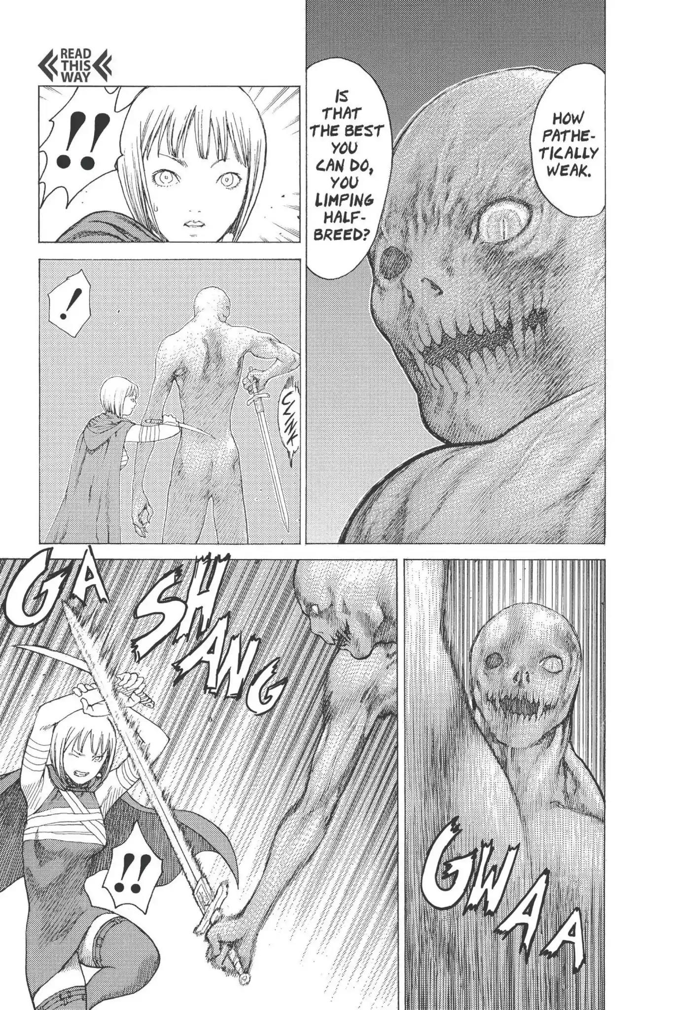 Claymore Chapter 9 page 20 - Chapter 9: Vol.2 Scene 9: Darkness in Paradise, Part 5
