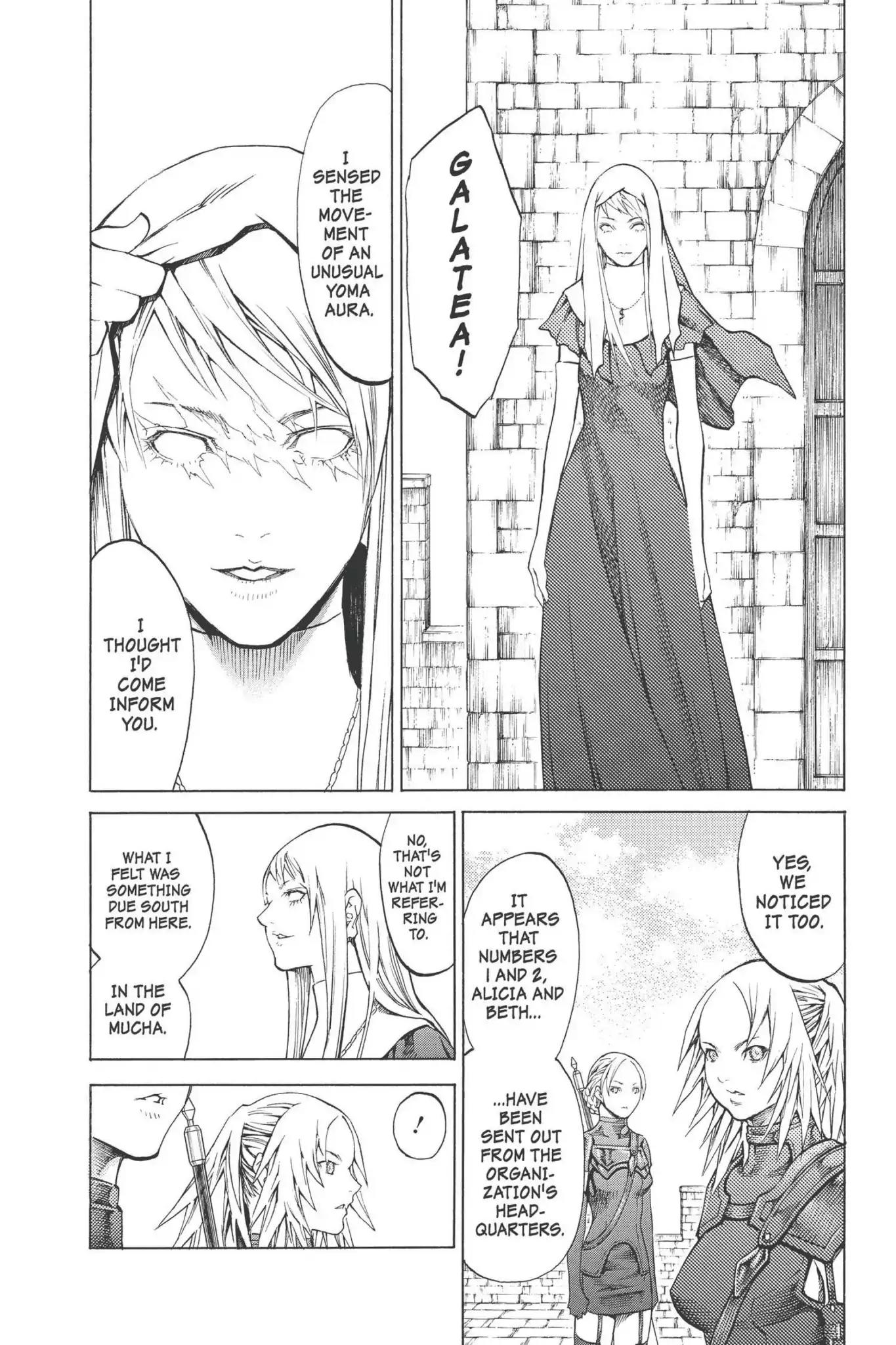Claymore Chapter 90 page 10 - Chapter 90: Vol.17 Scene 90: The Claws of Memories, Part 1