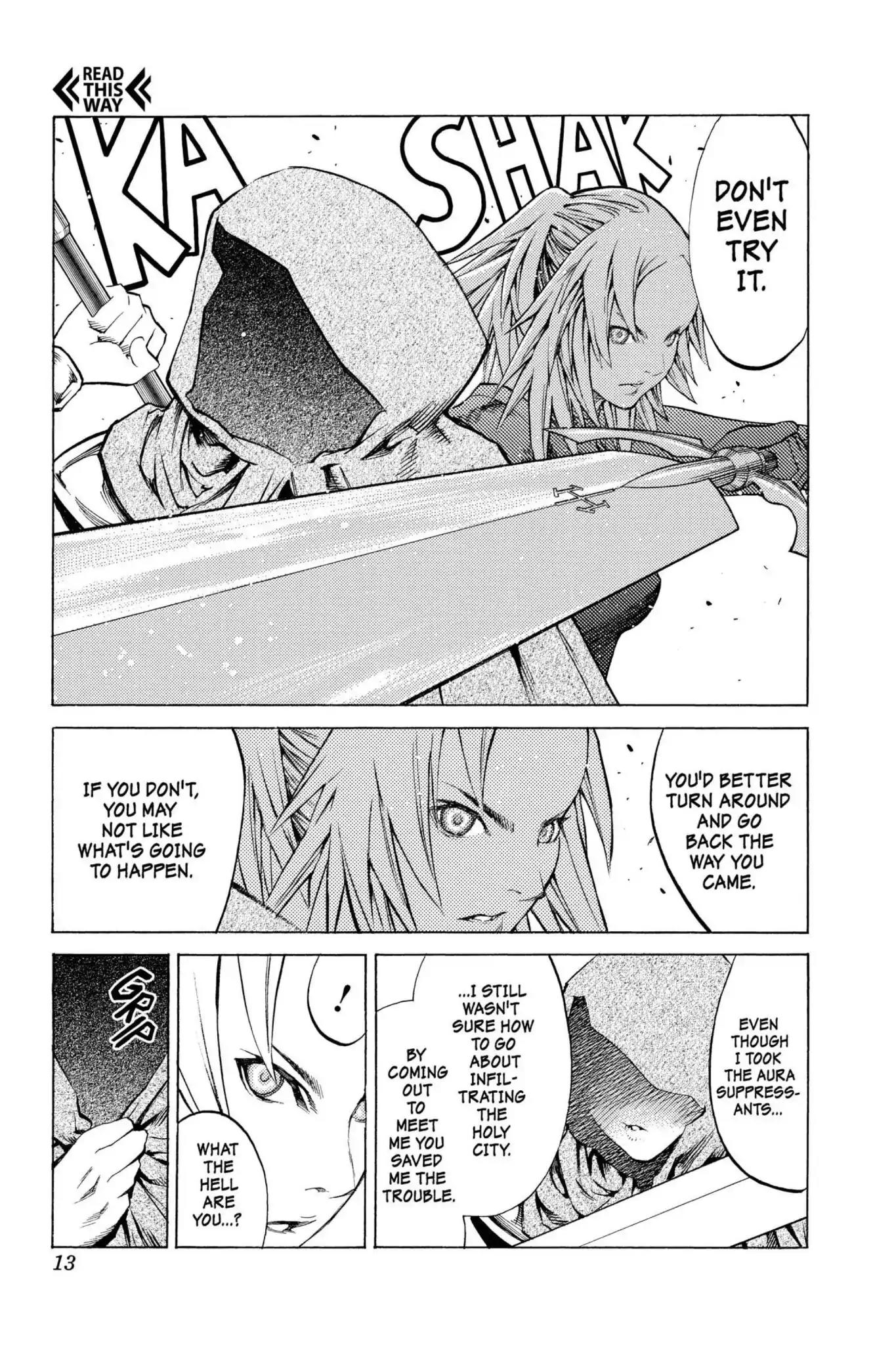 Claymore Chapter 90 page 13 - Chapter 90: Vol.17 Scene 90: The Claws of Memories, Part 1