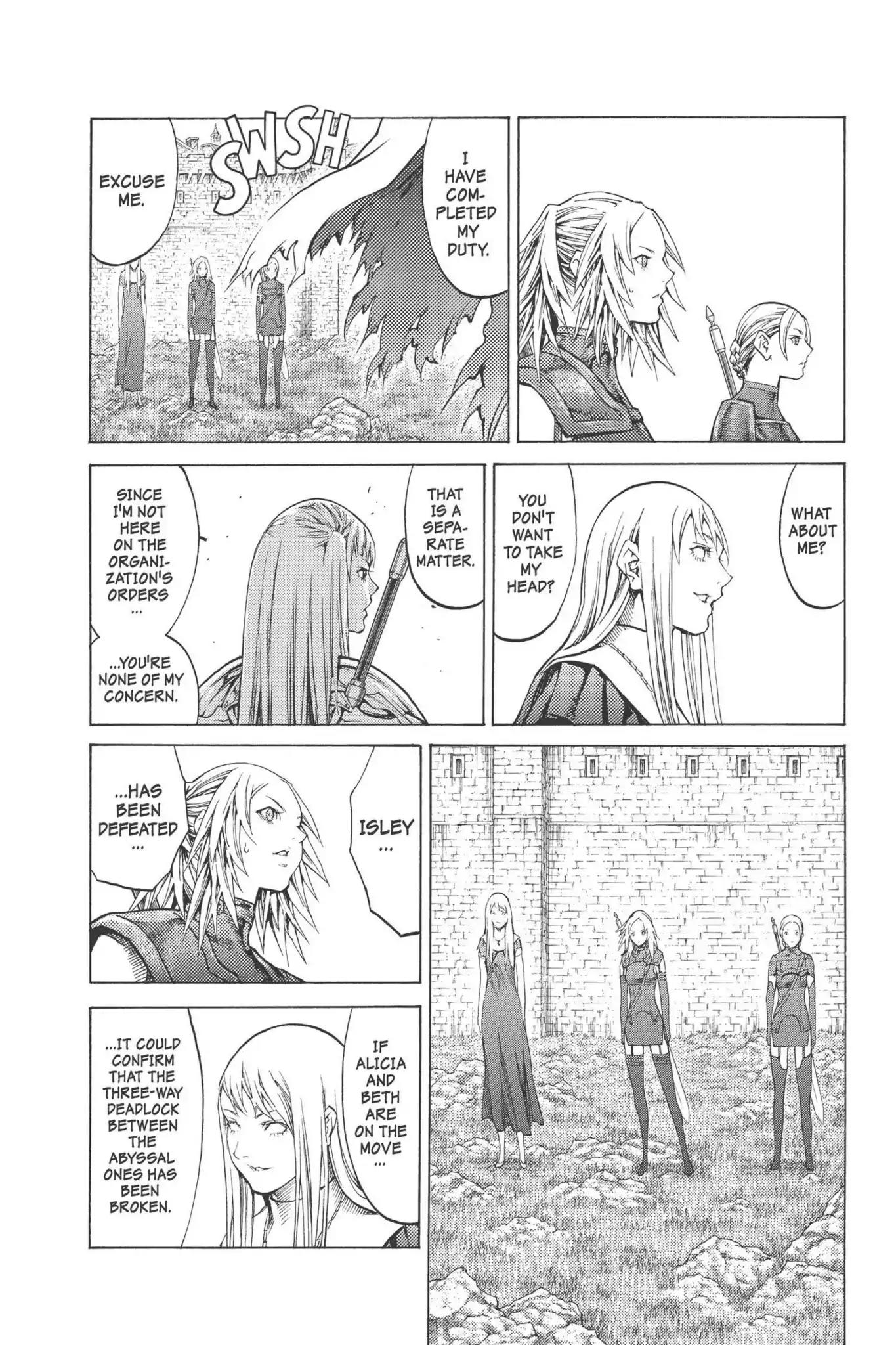 Claymore Chapter 90 page 18 - Chapter 90: Vol.17 Scene 90: The Claws of Memories, Part 1