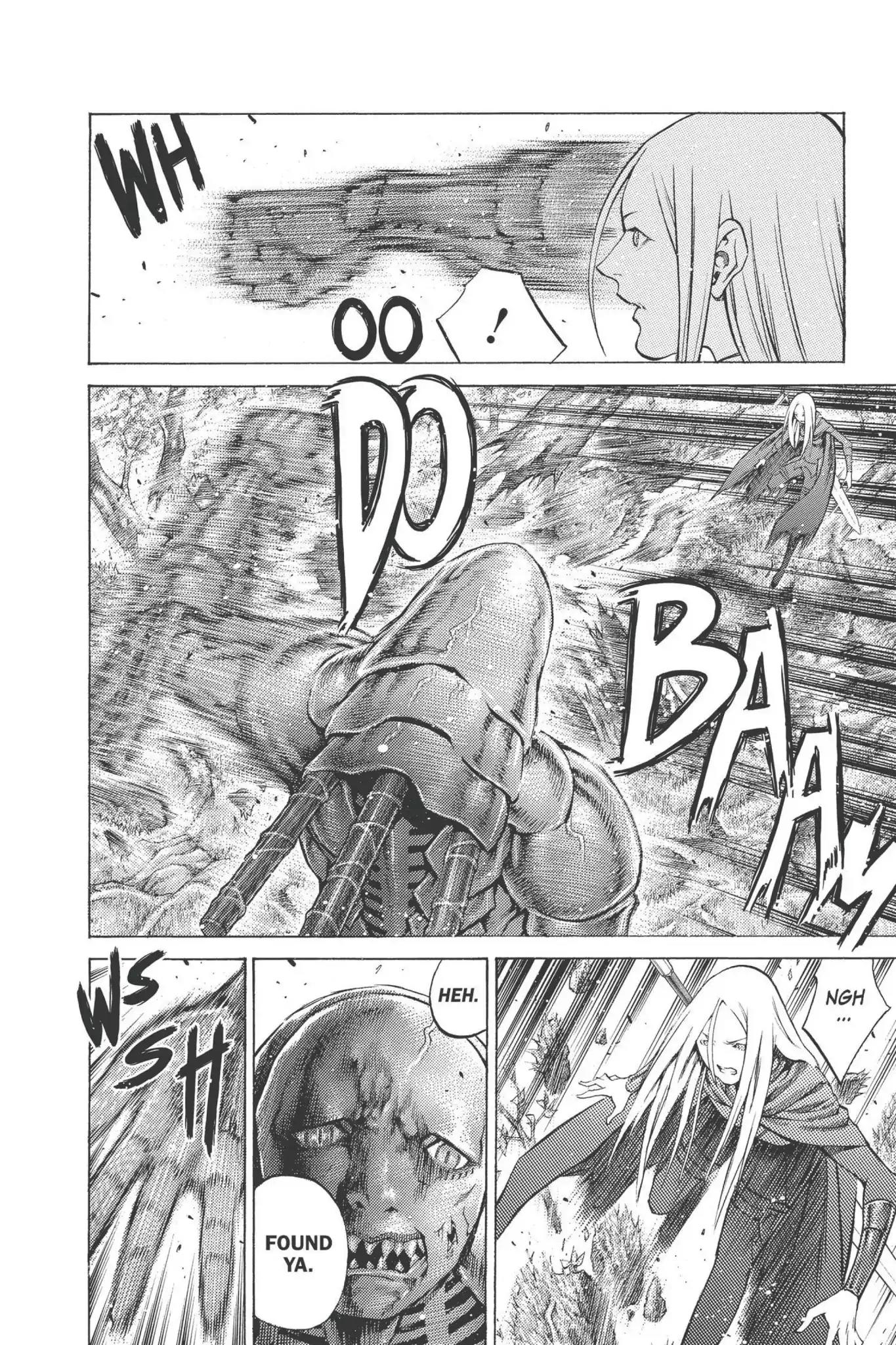 Claymore Chapter 90 page 24 - Chapter 90: Vol.17 Scene 90: The Claws of Memories, Part 1