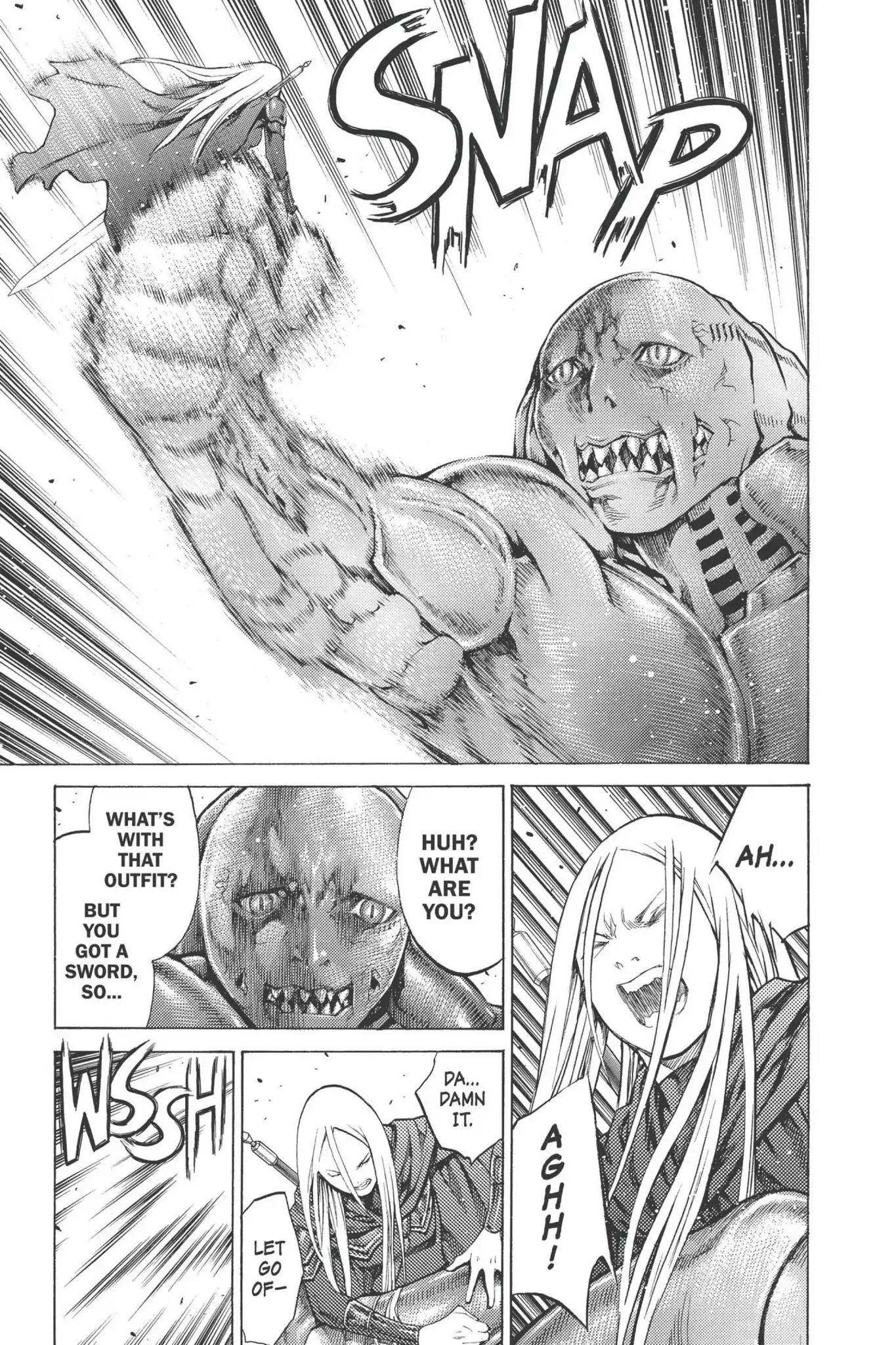 Claymore Chapter 90 page 25 - Chapter 90: Vol.17 Scene 90: The Claws of Memories, Part 1