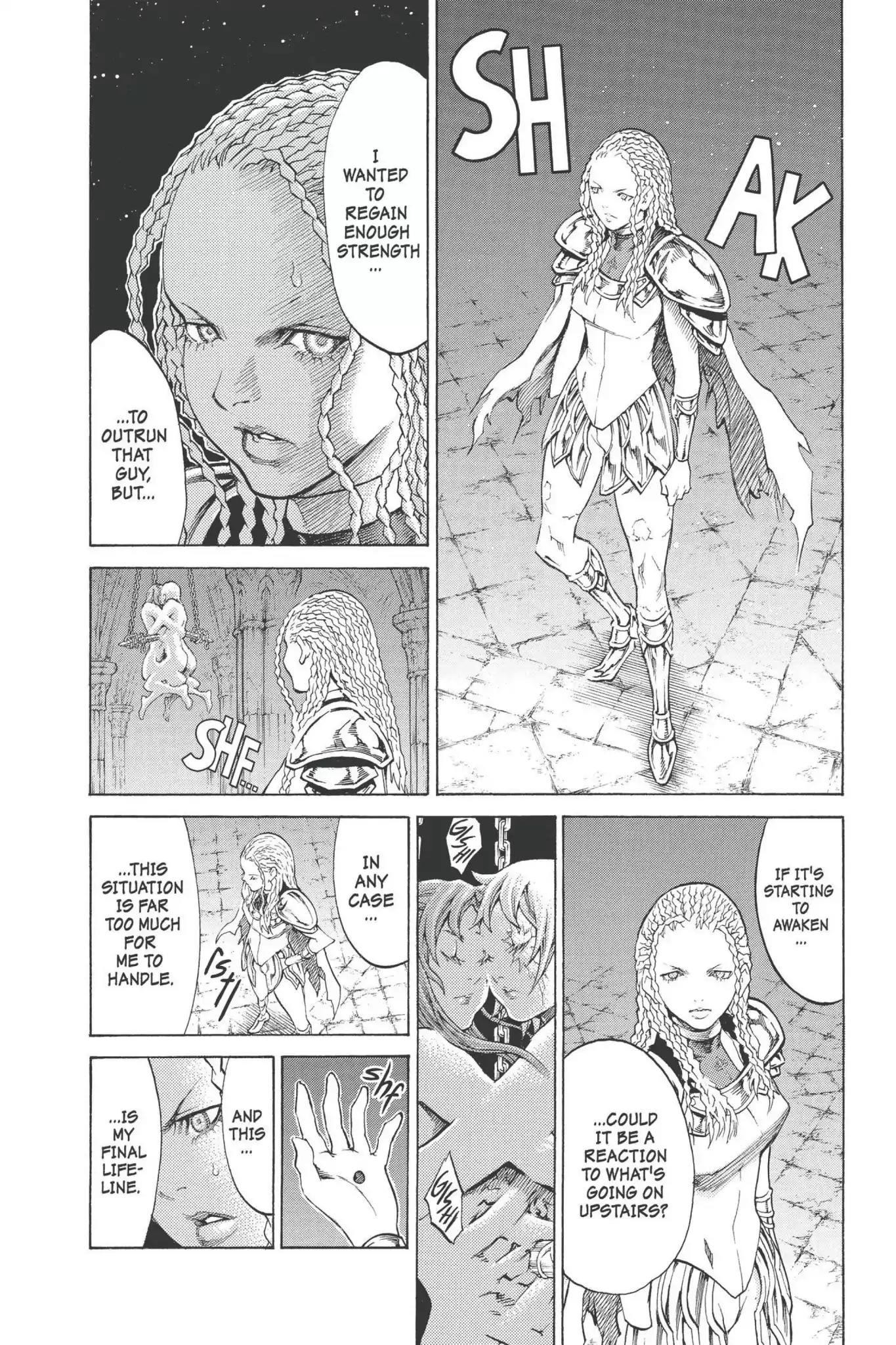 Claymore Chapter 91 page 10 - Chapter 91: Vol.17 Scene 91: The Claws of Memories, Part 2