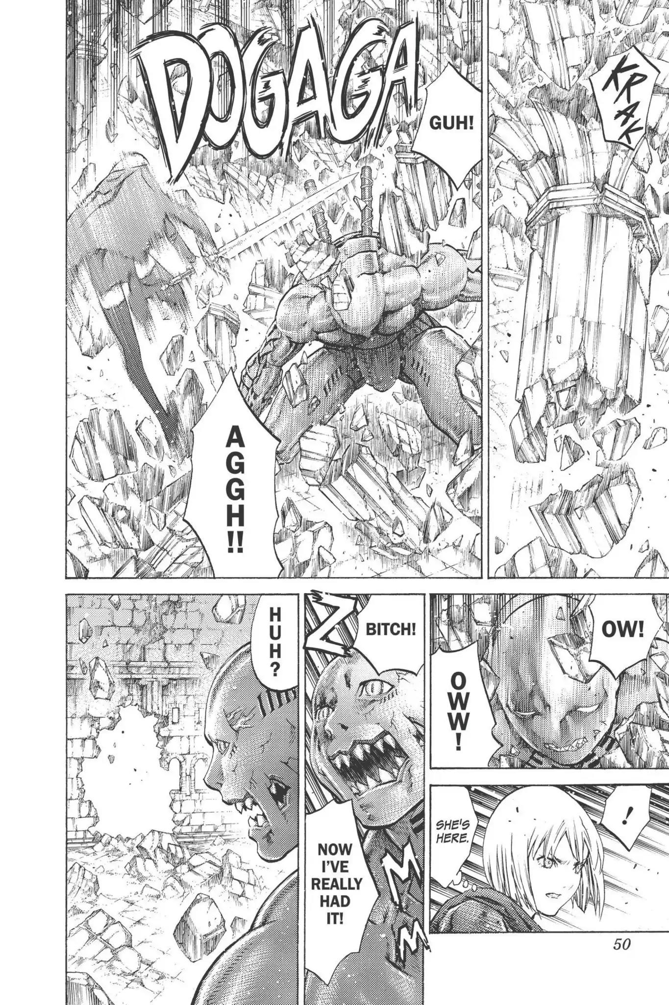 Claymore Chapter 91 page 12 - Chapter 91: Vol.17 Scene 91: The Claws of Memories, Part 2