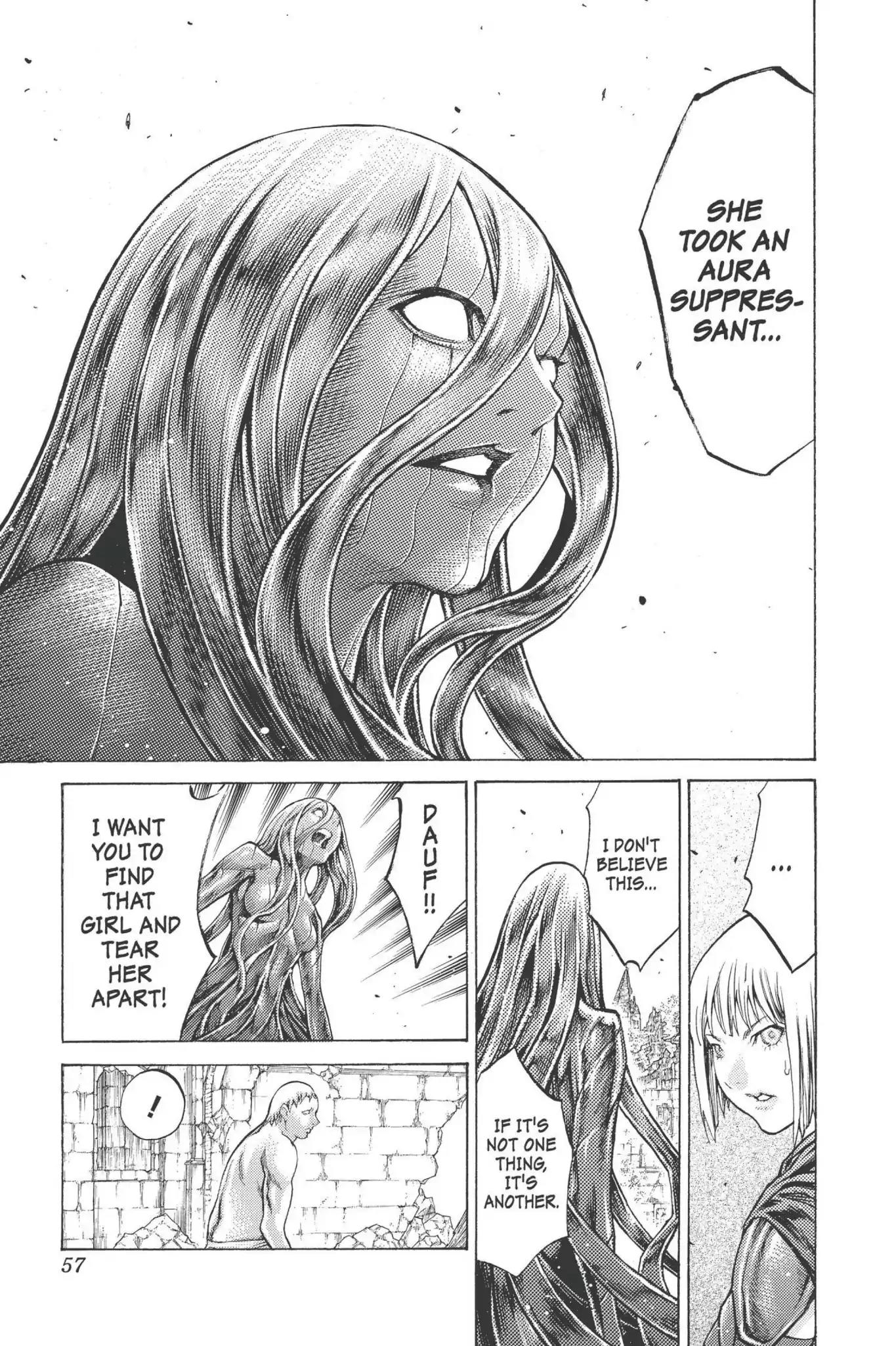 Claymore Chapter 91 page 18 - Chapter 91: Vol.17 Scene 91: The Claws of Memories, Part 2