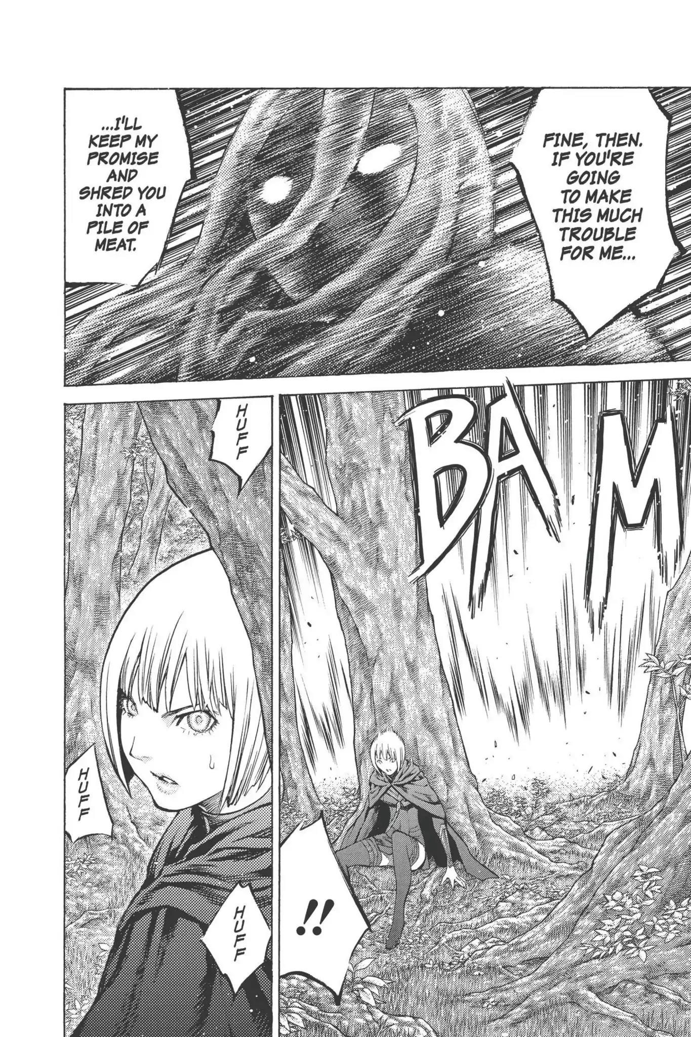 Claymore Chapter 91 page 21 - Chapter 91: Vol.17 Scene 91: The Claws of Memories, Part 2