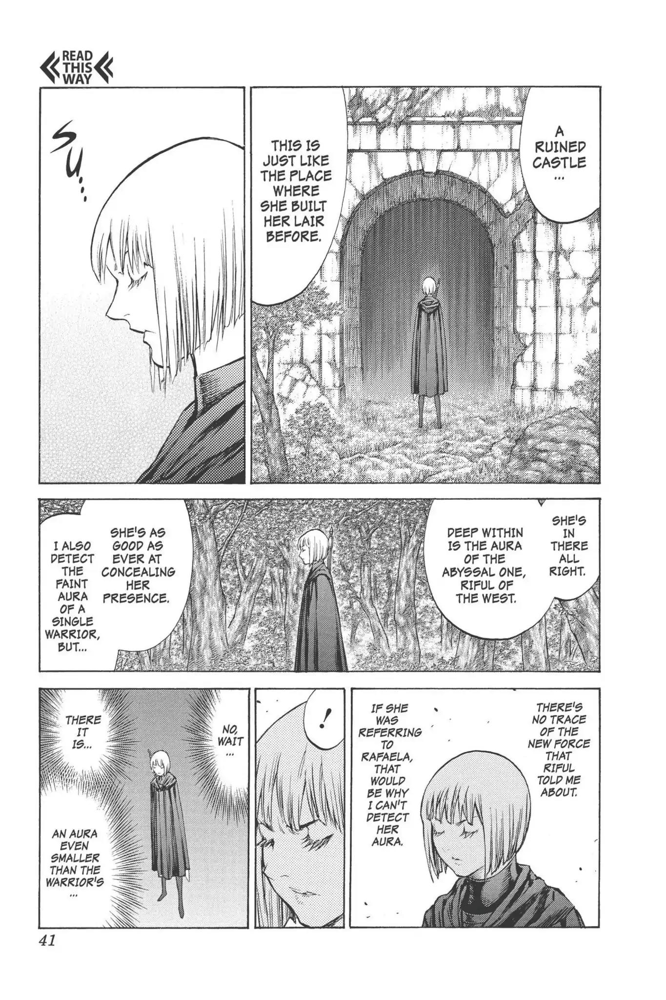 Claymore Chapter 91 page 3 - Chapter 91: Vol.17 Scene 91: The Claws of Memories, Part 2