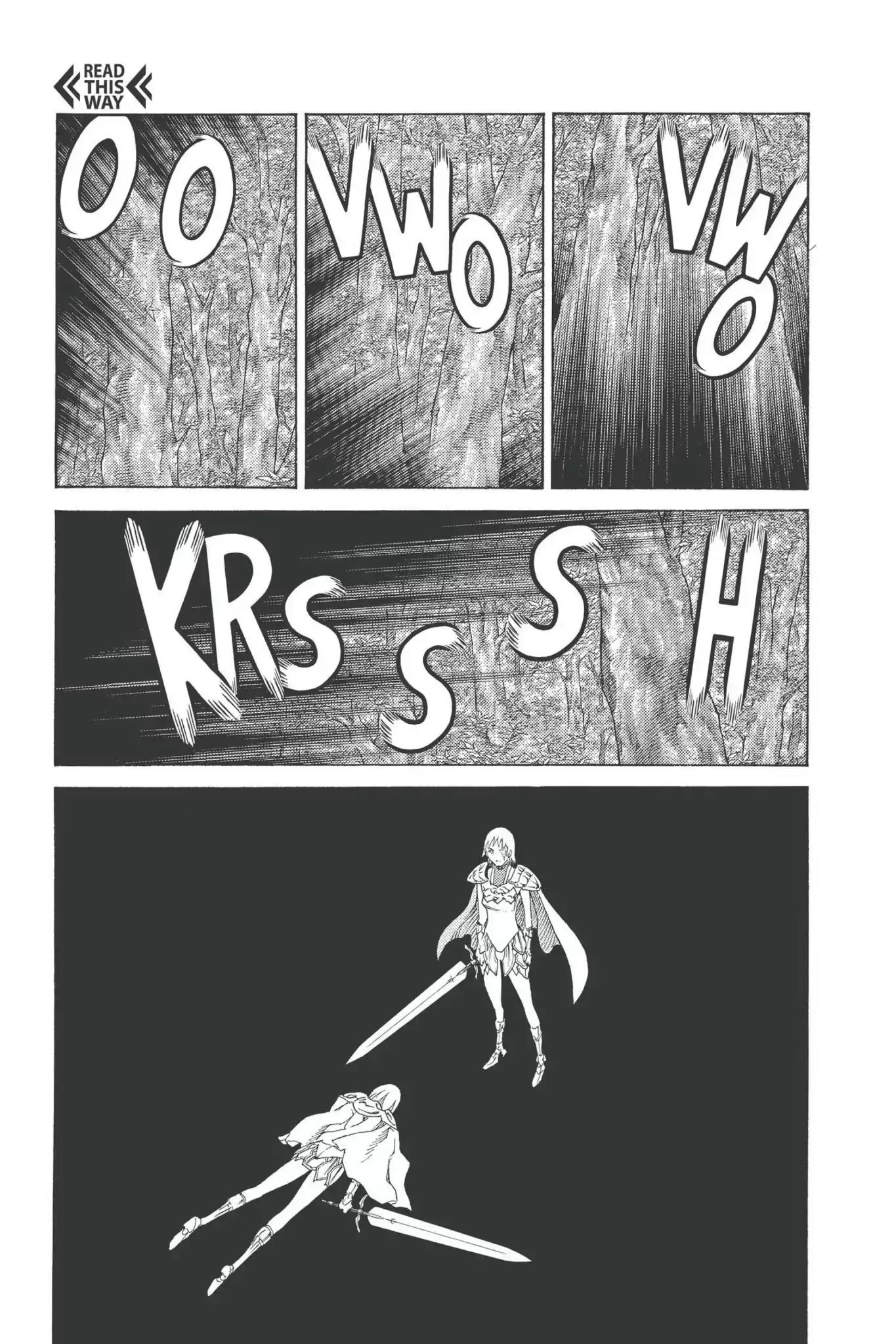 Claymore Chapter 92 page 11 - Chapter 92: Vol.17 Scene 92: The Claws of Memories, Part 3